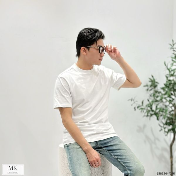  [ẢNH THẬT] Áo Phông Trơn Ngắn Tay Nam Nữ Cao Cấp 2 Màu Đen/Trắng Basic 23 