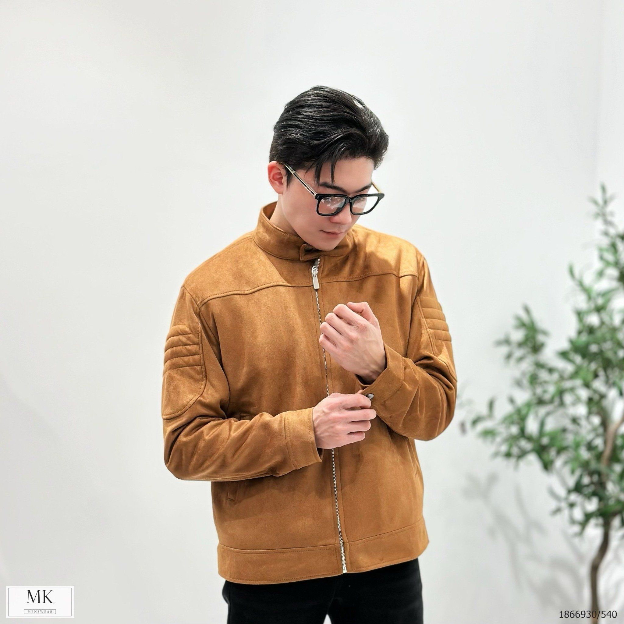  [ẢNH THẬT] Áo Khoác Da Lộn Lót Lông Nam Nữ Trơn KAF 4 Màu Đen/Ghi Đậm/Vàng Bò/Rêu 