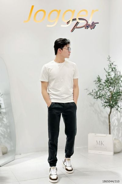  [ẢNH THẬT] Quần Jogger Nỉ KRAD Trơn 2 Màu Đen/Ghi Đậm 