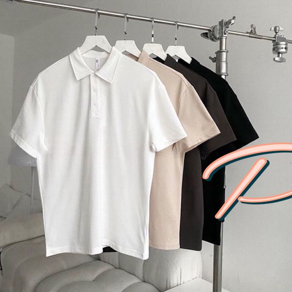  Áo Polo Ngắn Tay Nam Nữ Trơn Đen/Trắng/Be/Ghi 90001 