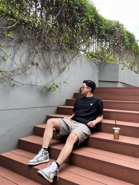  [ẢNH THẬT] Quần Short Nỉ Trơn Nam Màu Đen/Nâu/Xám 24 