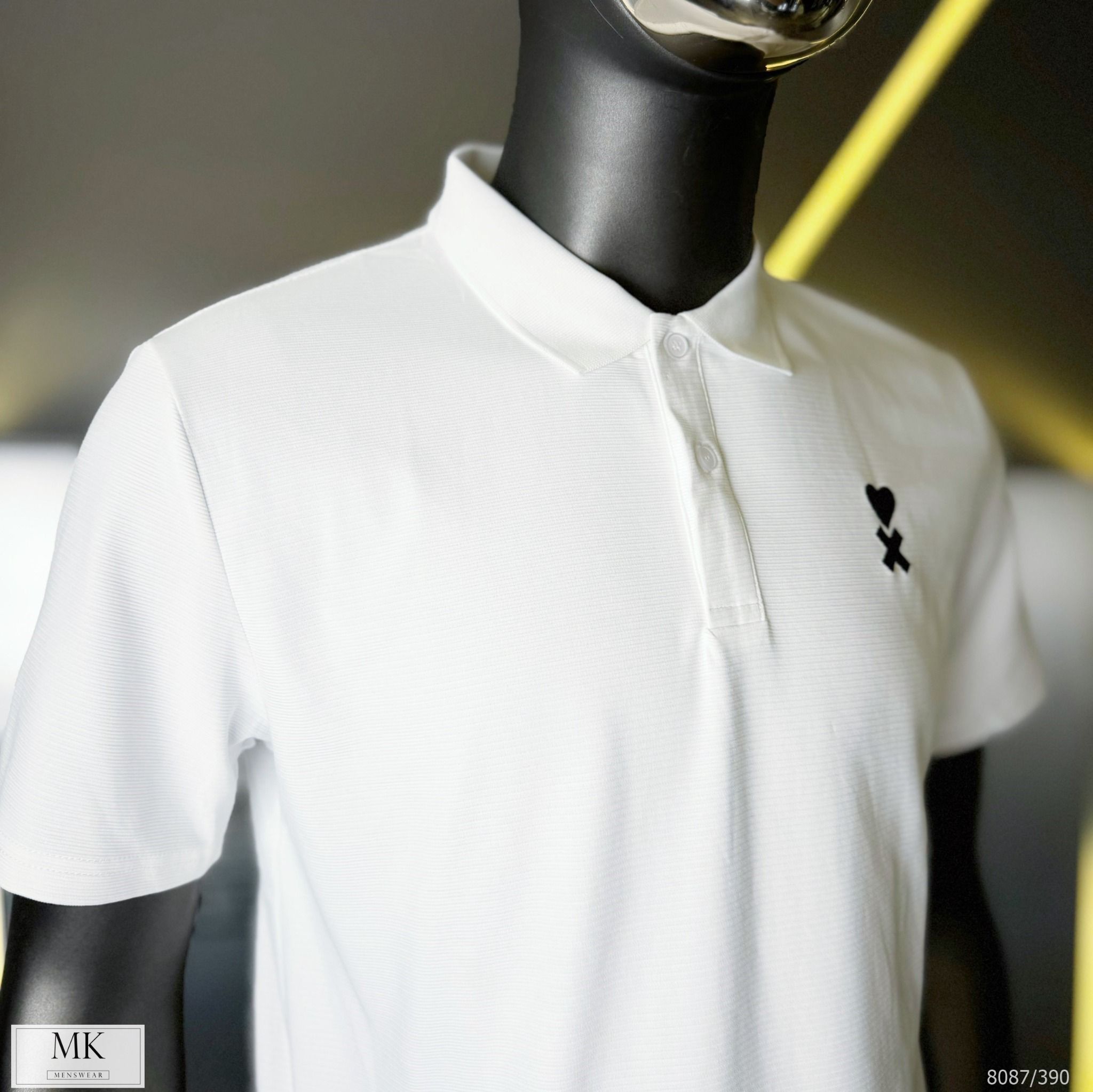  [ẢNH THẬT] Áo Polo Ngắn Tay Nam Nữ 8087 Logo Tim 