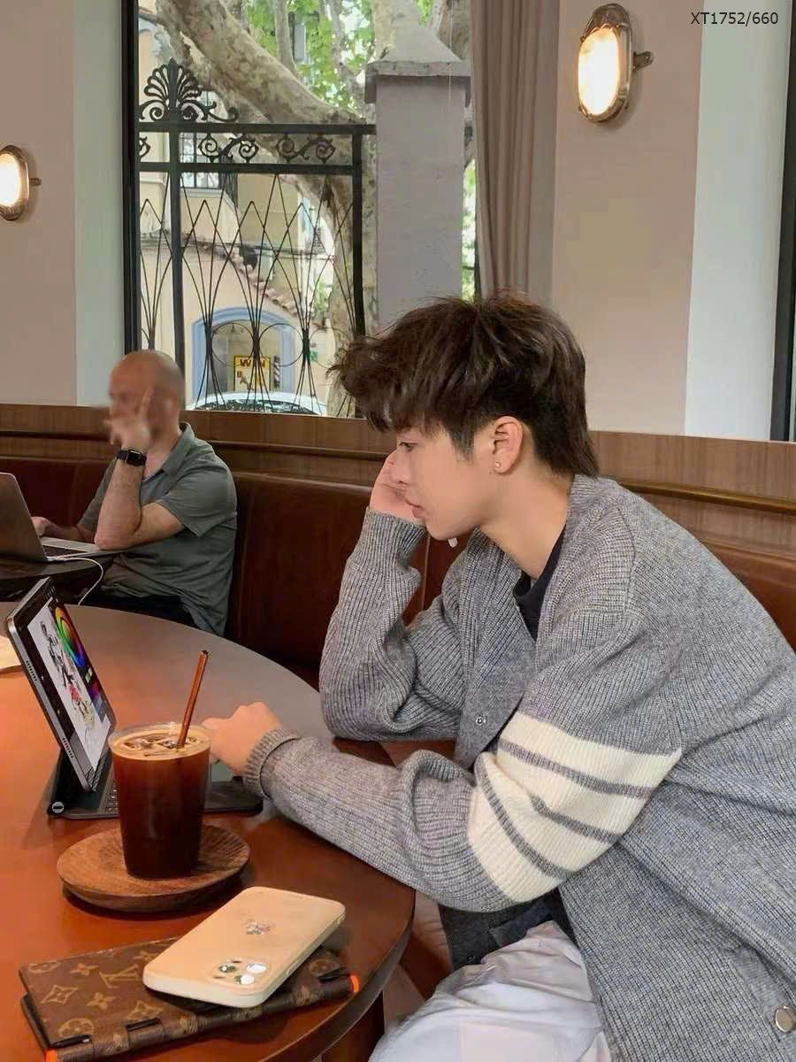  [MK ẢNH THẬT] Áo Khoác Cardigan Len Nam Nữ Duy Nhất Màu Ghi XT 1752 Cải Tay 