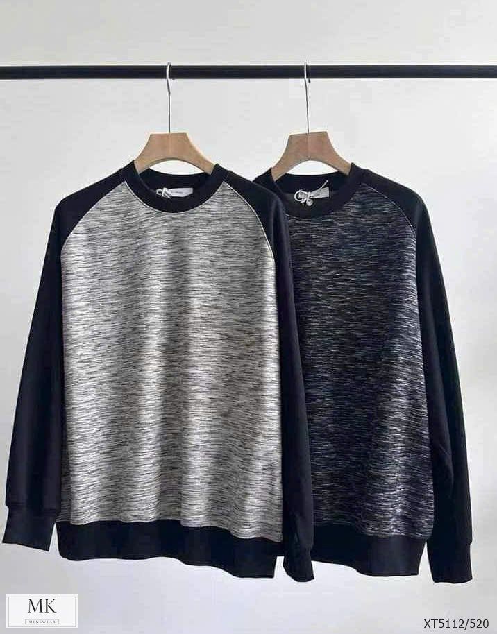  [MK ẢNH THẬT] Áo Dài Tay Sweater Nỉ Nam XT 5112 Phối Tay 