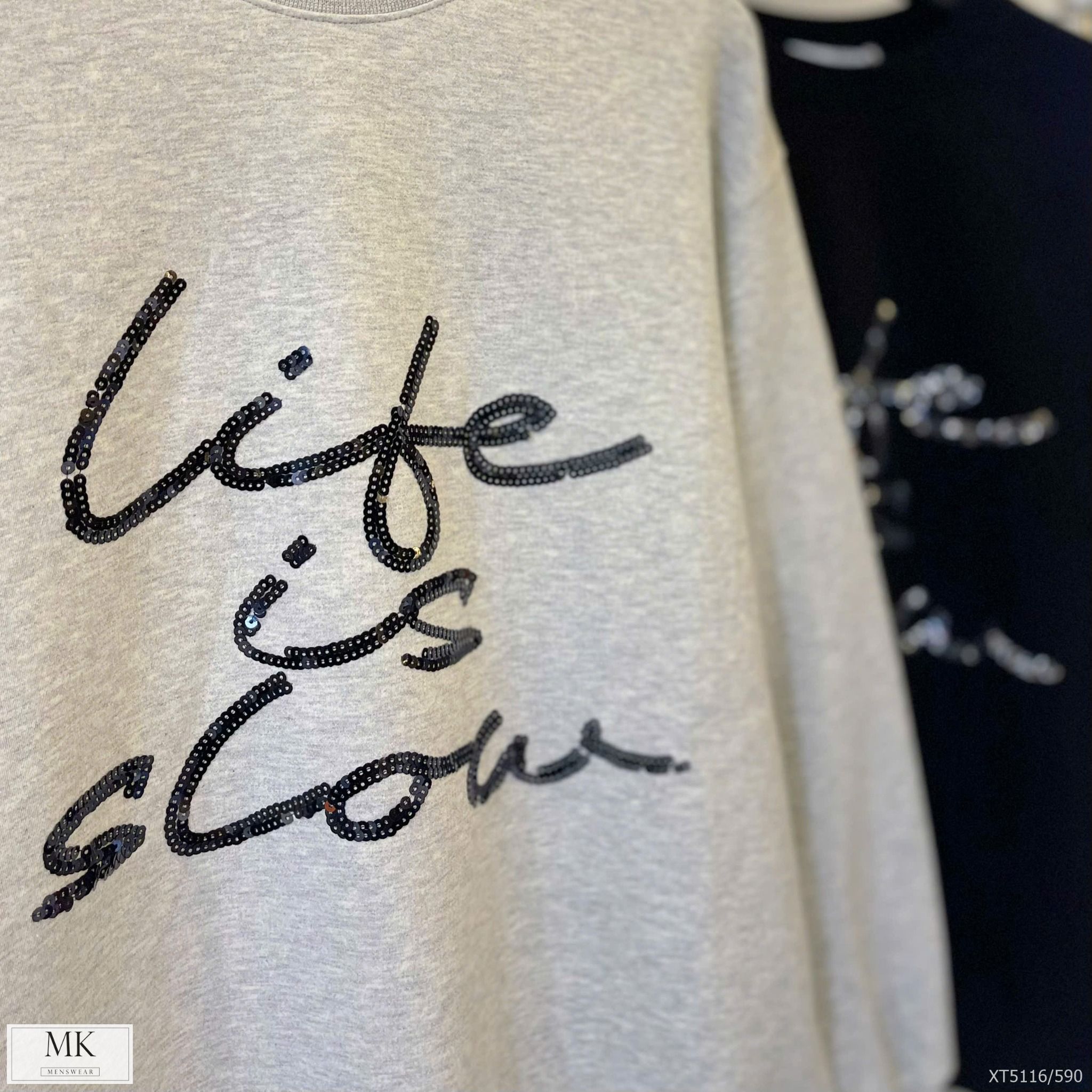  [MK ẢNH THẬT] Áo Dài Tay Sweater Nỉ Nam Nữ Hoạ Tiết XT 5116 Chữ 24 