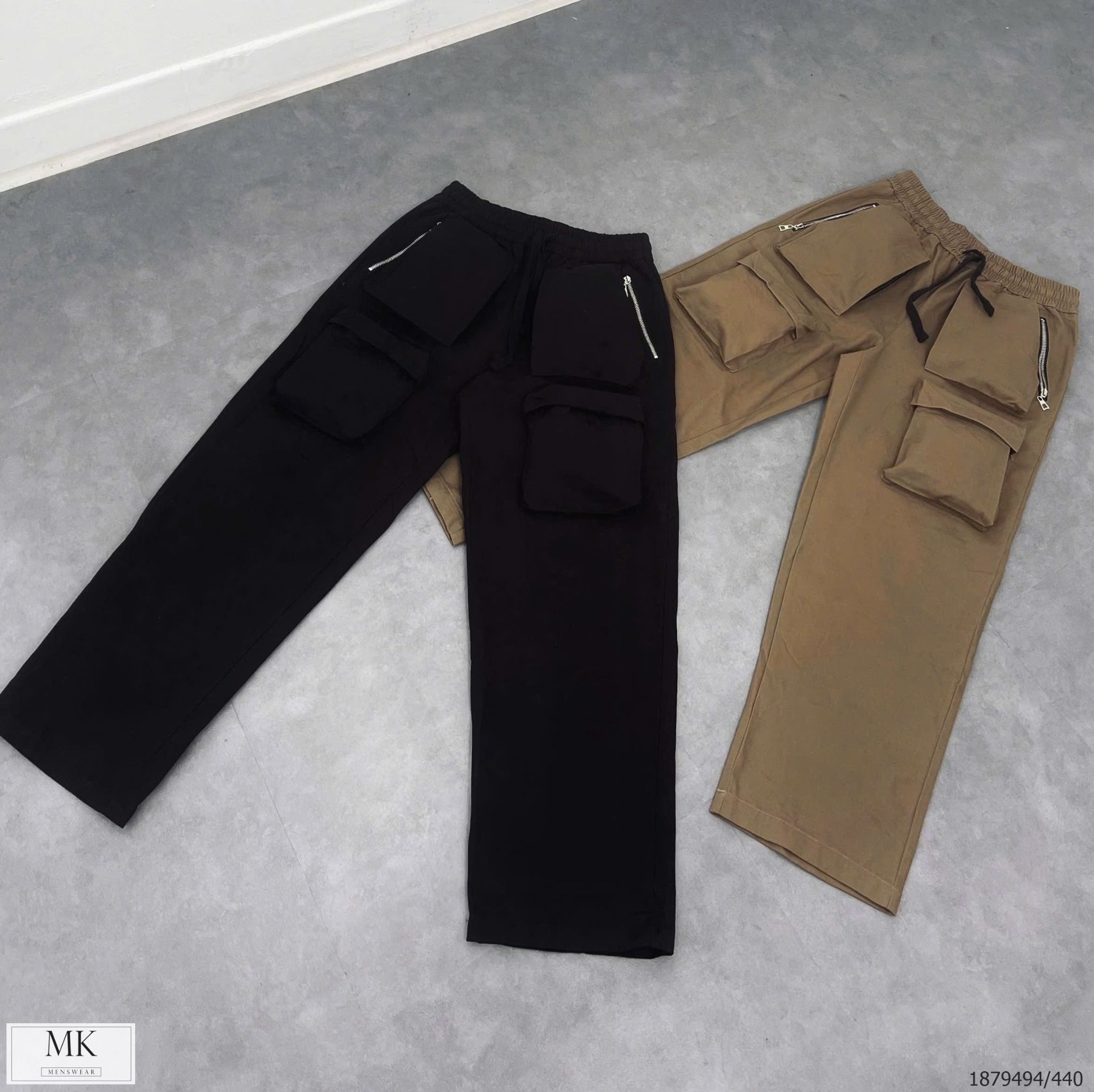  [ẢNH THẬT] Quần Kaki Nam Trơn Dáng Suông Youth Túi Hộp Đen/Nâu 24 