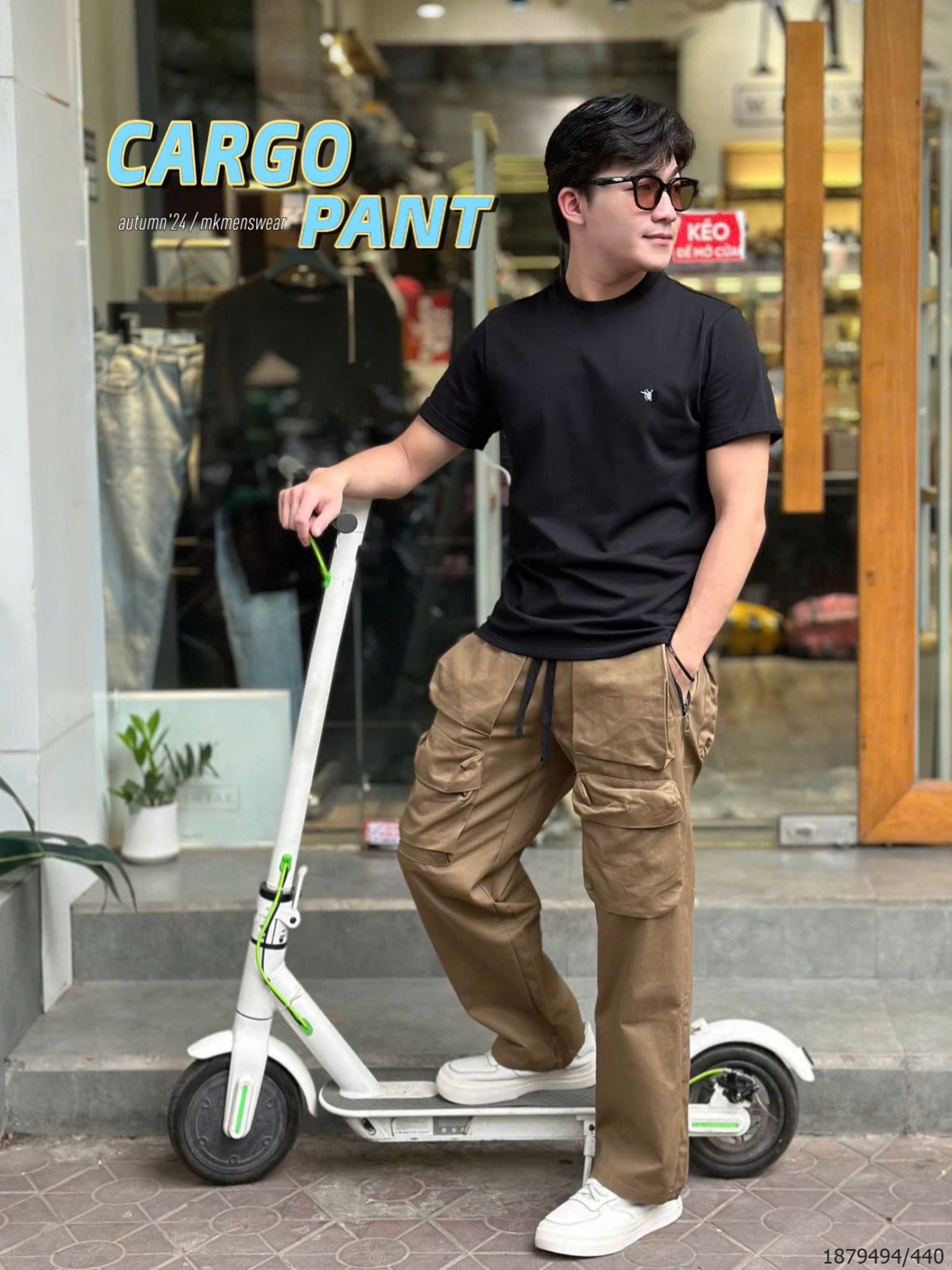  [ẢNH THẬT] Quần Kaki Nam Trơn Dáng Suông Youth Túi Hộp Đen/Nâu 24 