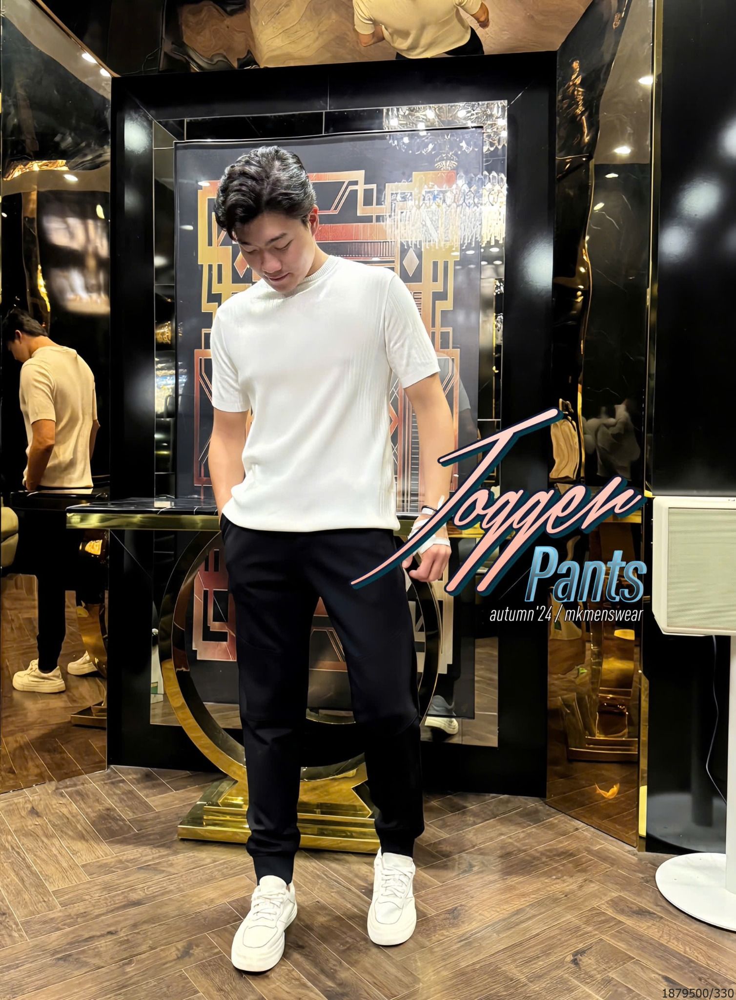  [ẢNH THẬT] Quần Jogger Nỉ Nam TRƠN KAF Duy Nhất 1 Màu Đen 24 