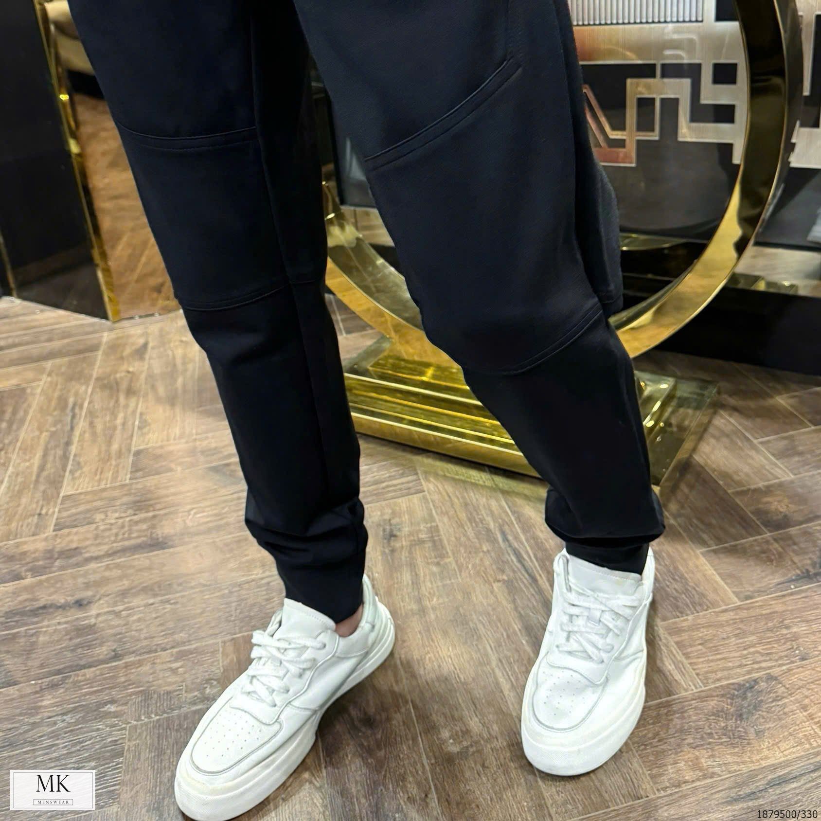  [ẢNH THẬT] Quần Jogger Nỉ Nam TRƠN KAF Duy Nhất 1 Màu Đen 24 