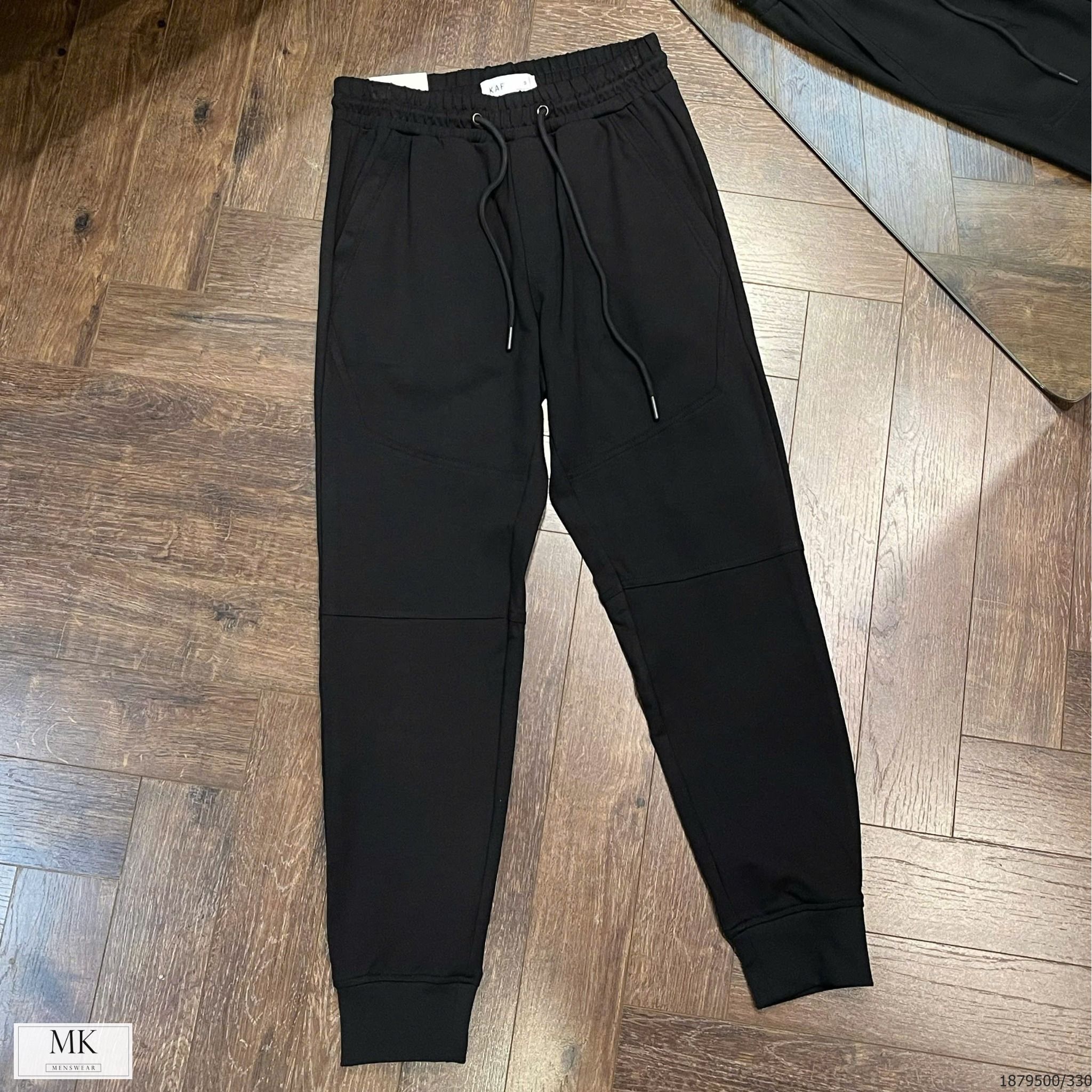  [ẢNH THẬT] Quần Jogger Nỉ Nam TRƠN KAF Duy Nhất 1 Màu Đen 24 