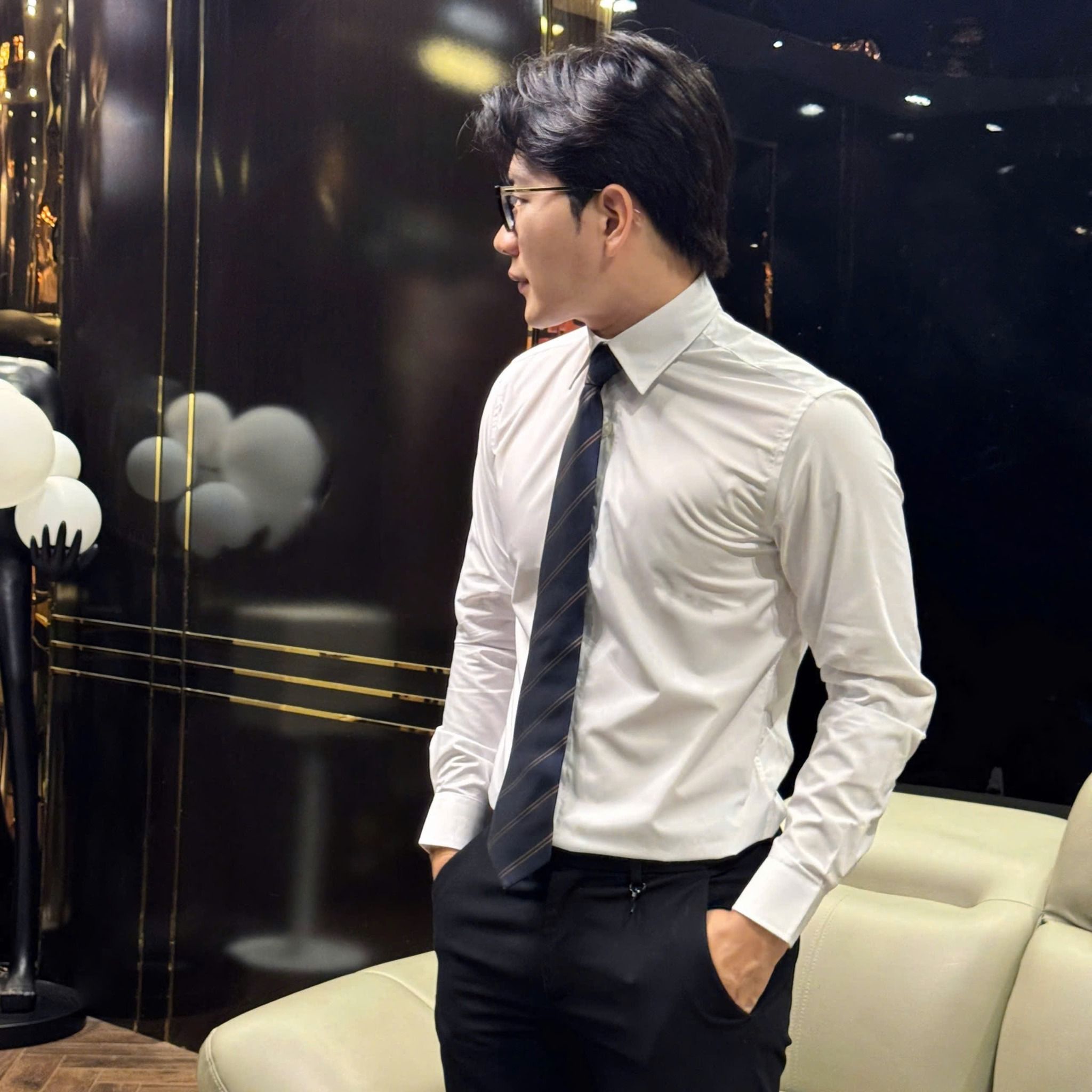  [ẢNH THẬT] Sơ Mi Dài Tay Nam AKUBA Trơn 25 