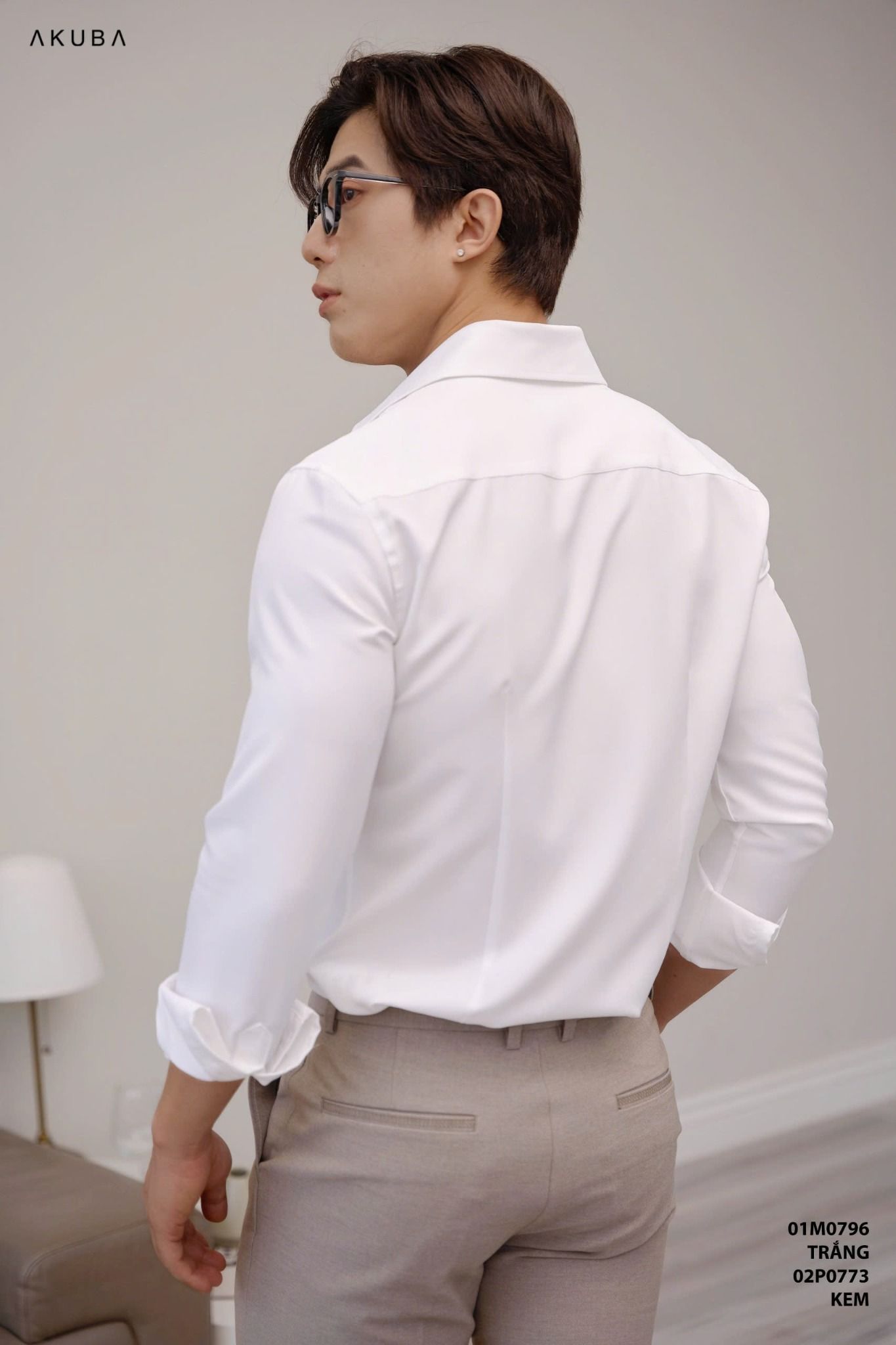  [ẢNH THẬT] Sơ Mi Dài Tay Nam AKUBA Trơn 25 