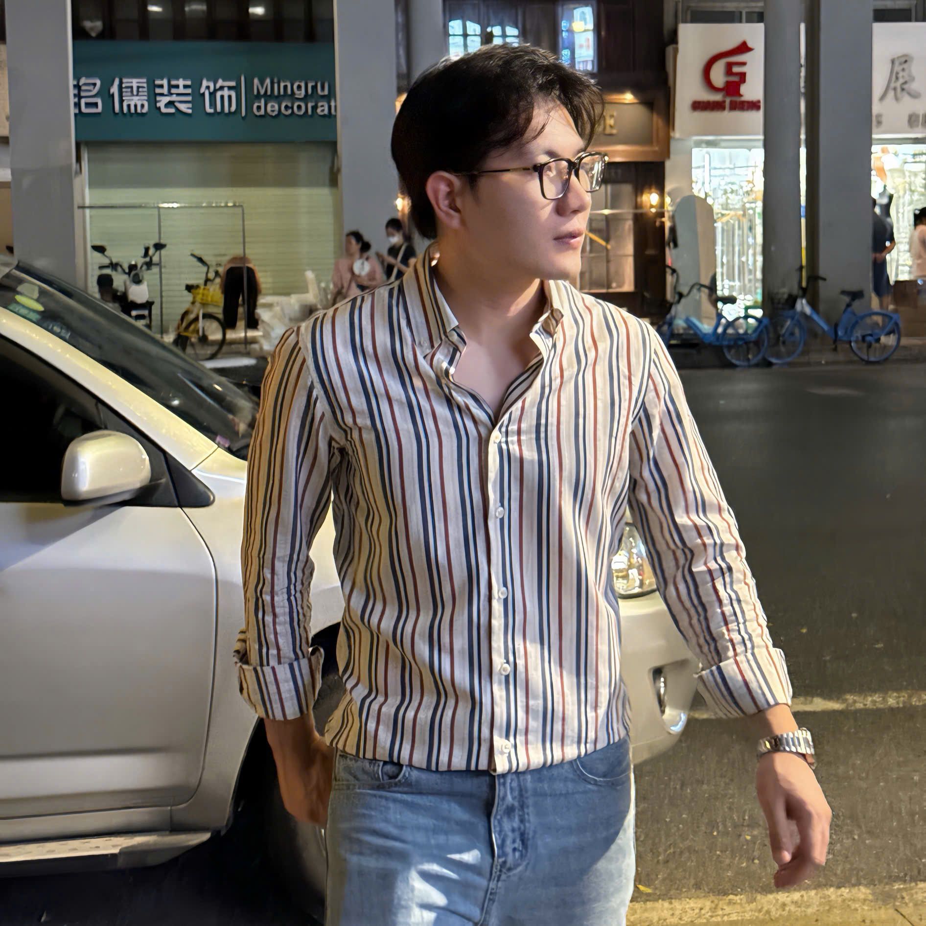  [ẢNH THẬT] Sơ Mi Dài Tay Nam Sọc Kẻ CC1078 
