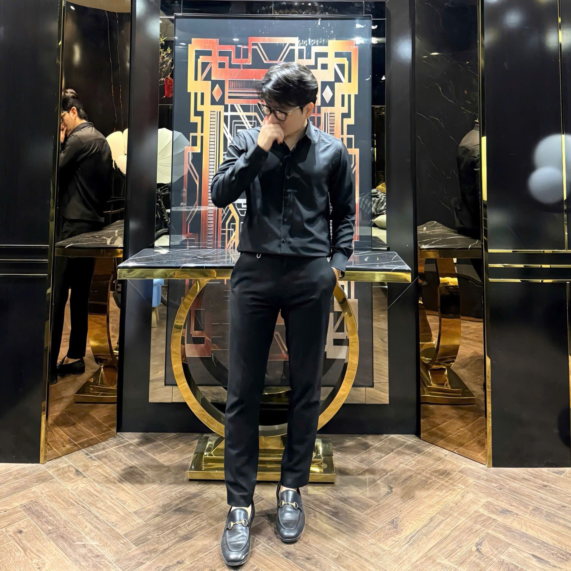  [ẢNH THẬT] Sơ Mi Dài Tay Nam AKUBA Trơn 25 