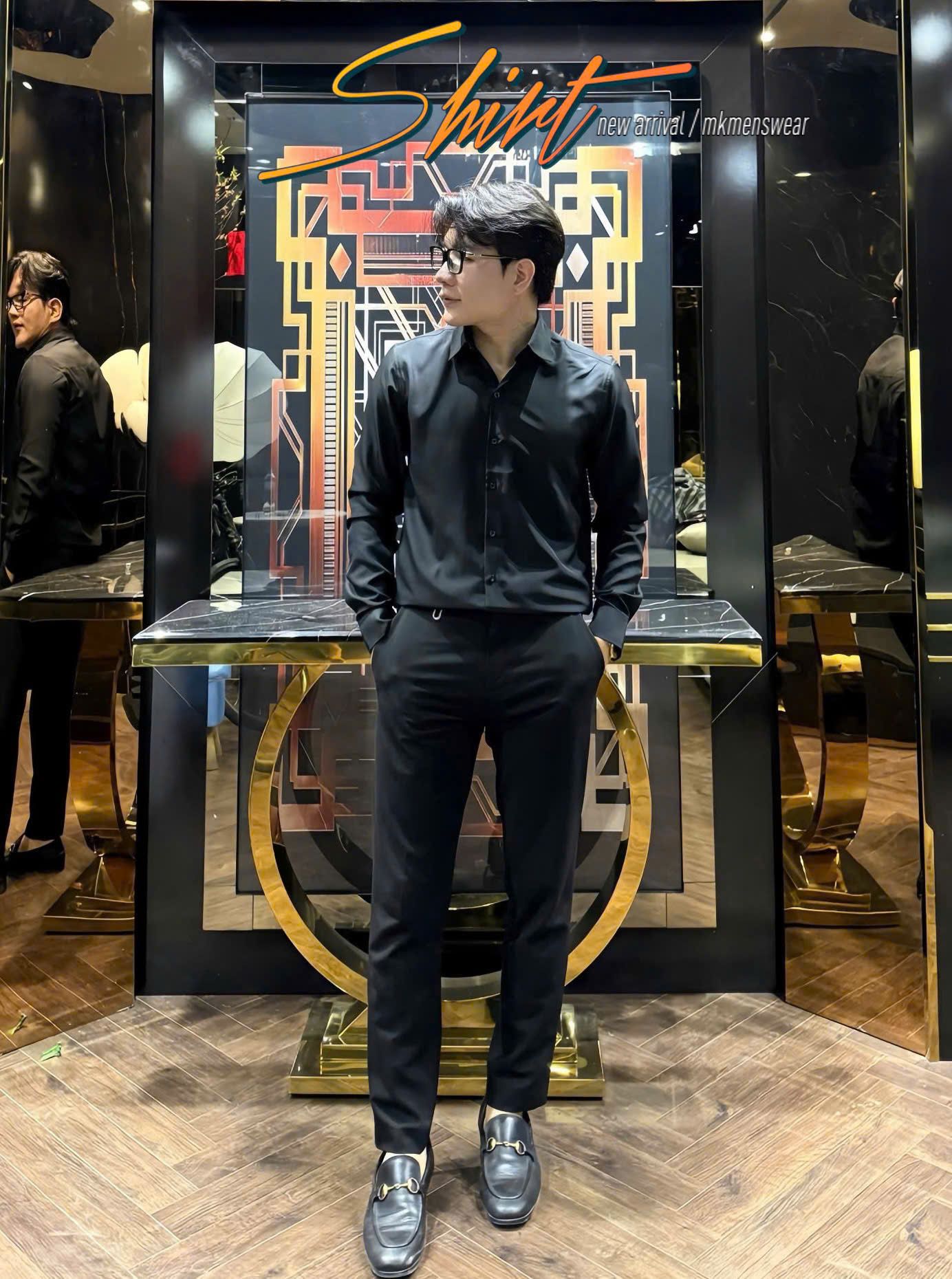  [ẢNH THẬT] Sơ Mi Dài Tay Nam AKUBA Trơn 25 