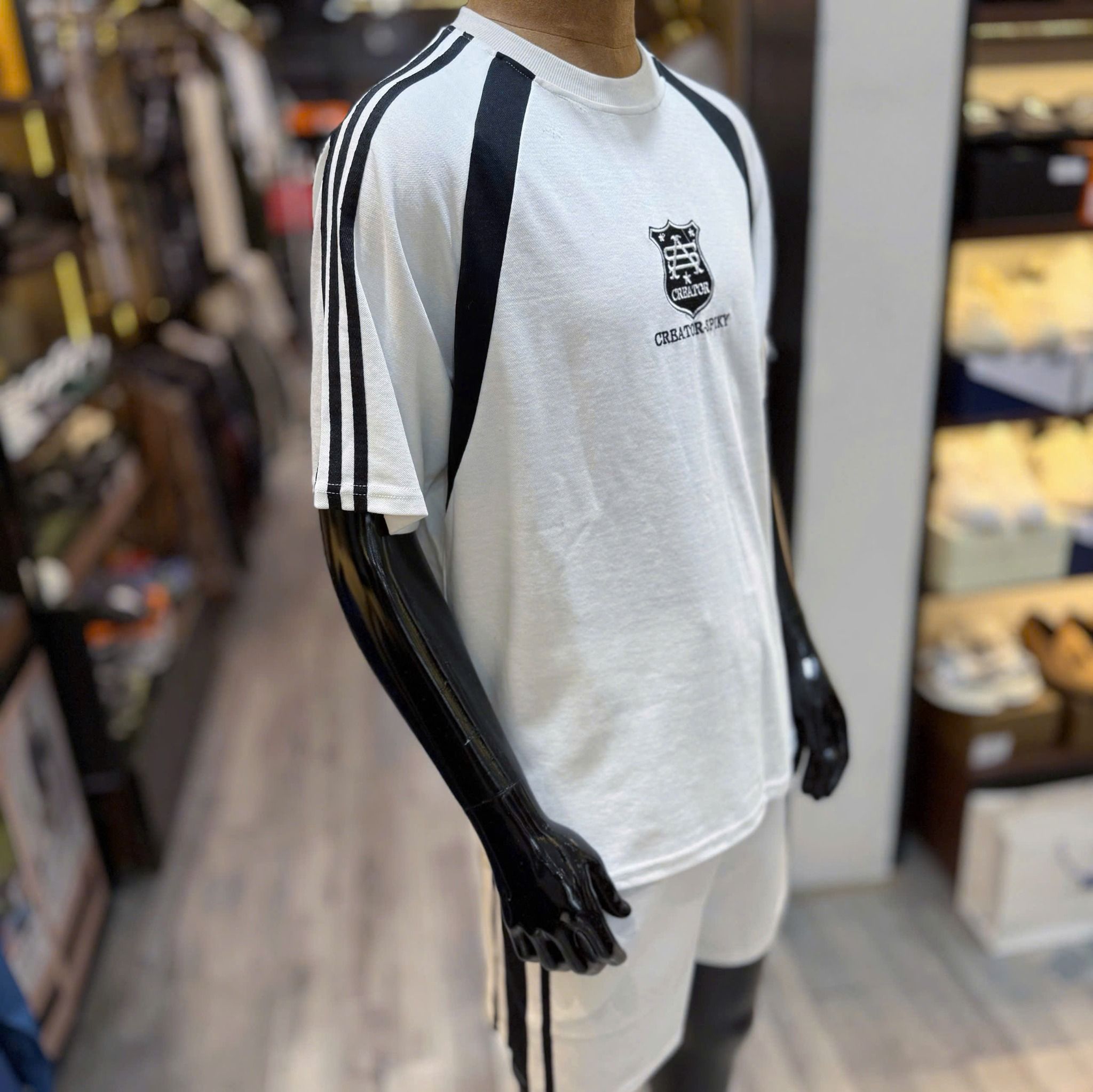  [ẢNH THẬT] Short Nỉ Nam Trắng Sọc 9022 