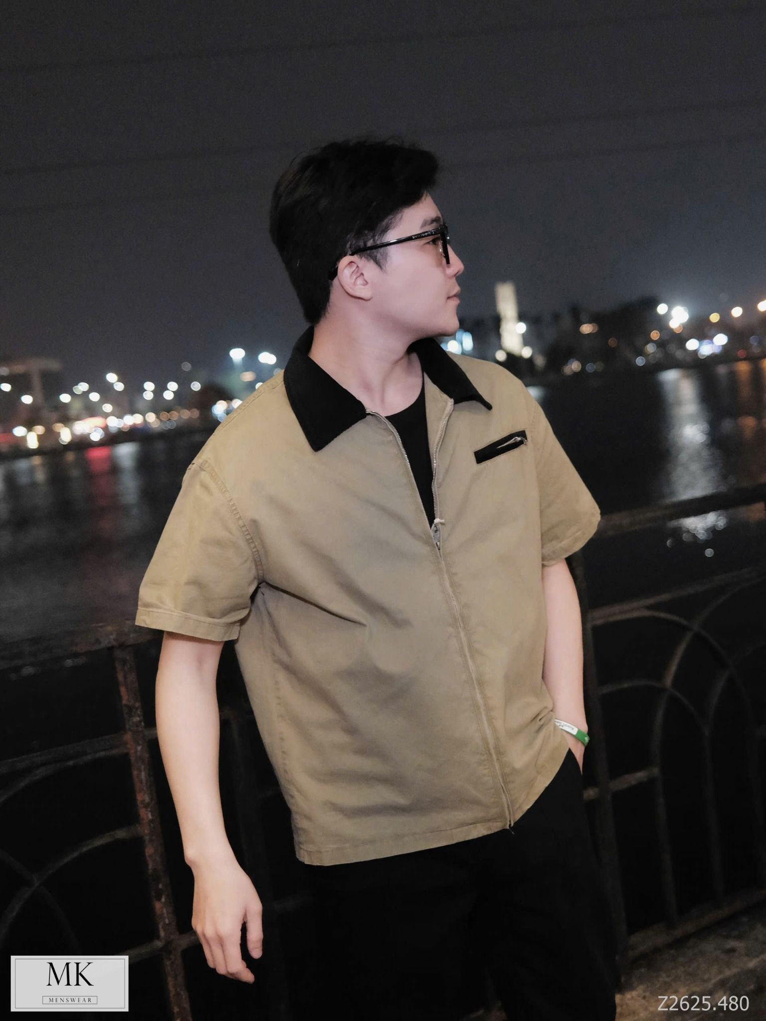  [ẢNH THẬT] Sơ Mi Ngắn Tay Nam Kaki Z2625 