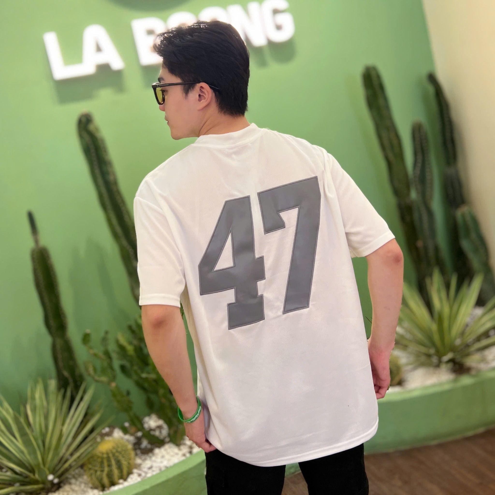  Áo Phông Thể Thao Nam Nữ Henley Trắng 3227 