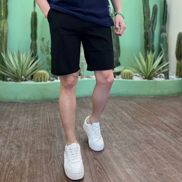  Short Kaki Defoxx Trơn Đen/Vàng 25 