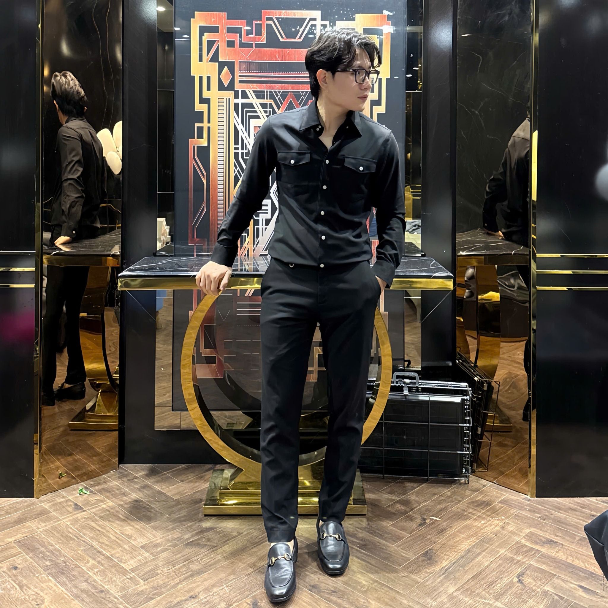  [ẢNH THẬT] Sơ Mi Dài Tay Nam Túi Hộp CC2065 