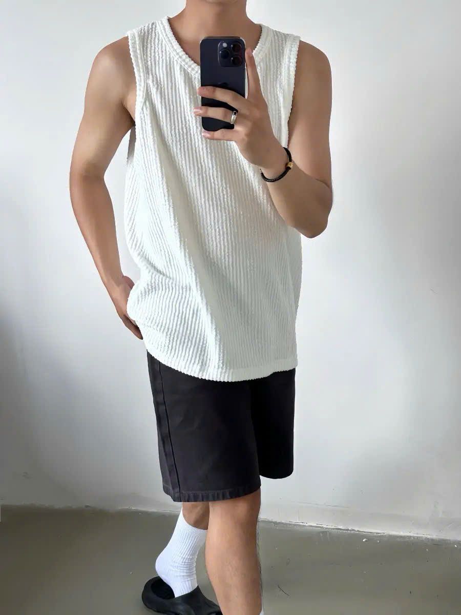  [ẢNH THẬT] Áo Ba Lỗ Nam Nữ 3 Màu Trơn 9026 