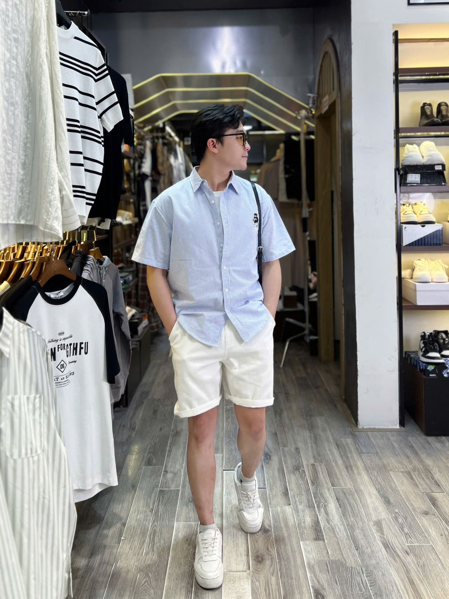  [ẢNH THẬT] Short Jean Trơn Nam KAF 25 