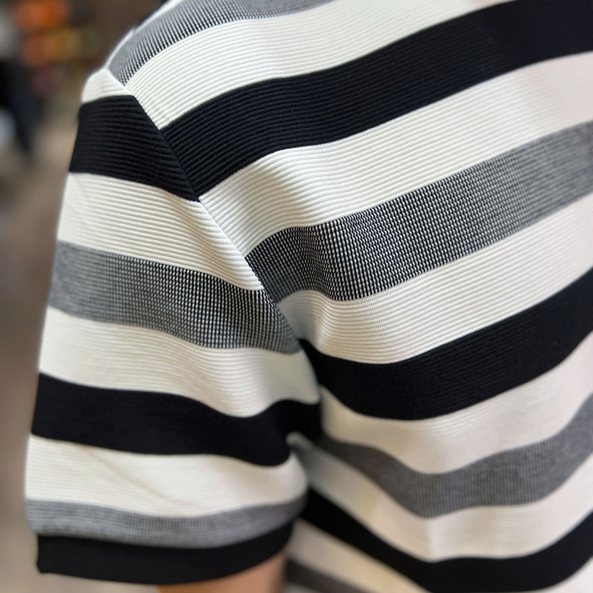  [ẢNH THẬT] Áo Phông Ngắn Tay Nam Nữ Kẻ Ngang 5582 