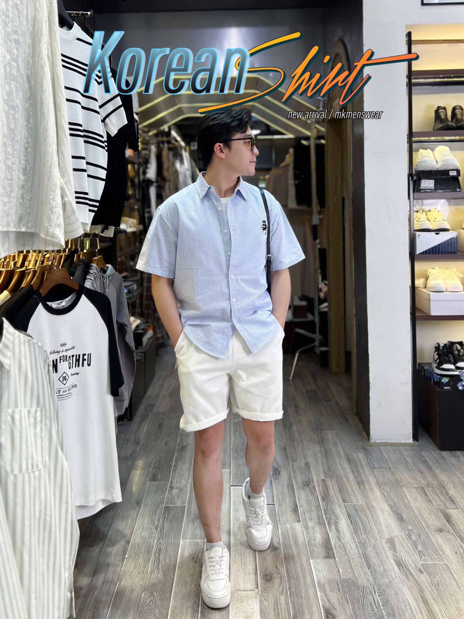  [ẢNH THẬT] Sơ Mi Ngắn Tay Nam Gấu Bóng Rổ 