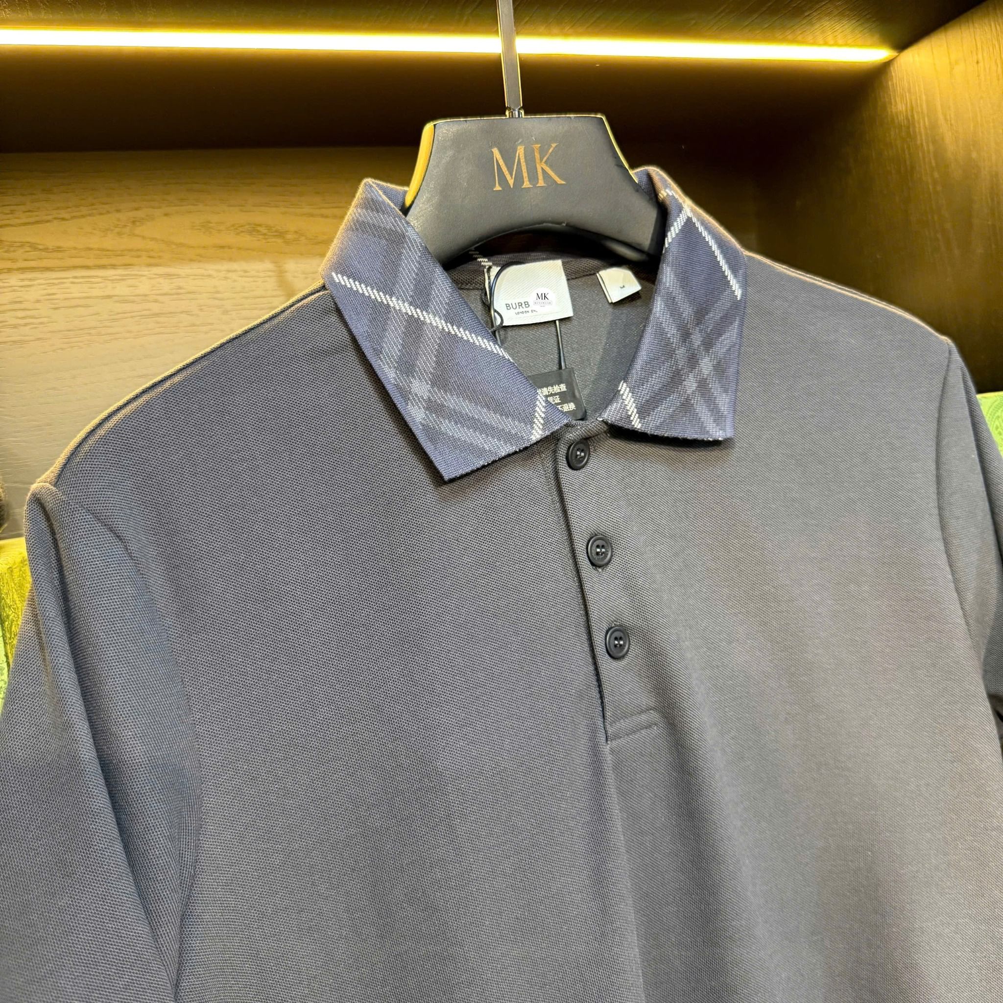  [ẢNH THẬT] Polo Nam Ngắn Tay Cổ Xám 