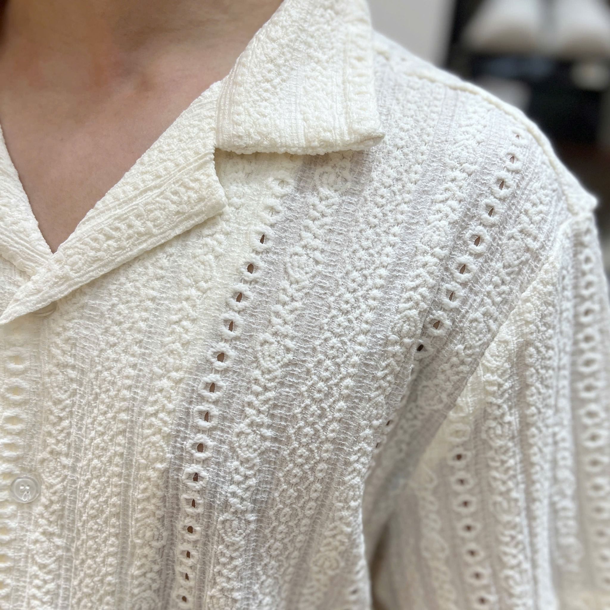  [ẢNH THẬT] Sơ Mi Ngắn Tay Nam Nữ Cổ Vest 7018 