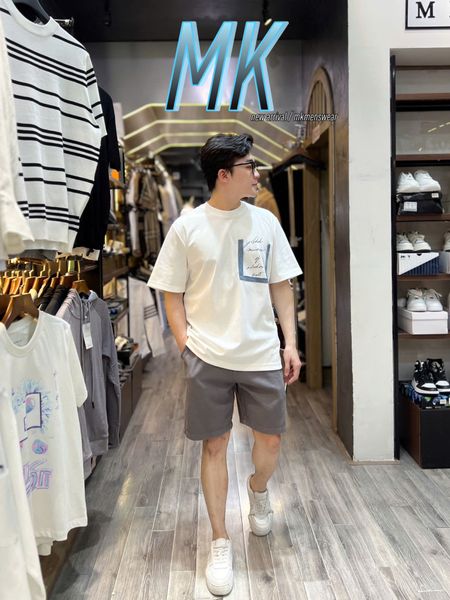  [ẢNH THẬT] Áo Ngắn Tay Nam Nữ Túi Ngực 5835 
