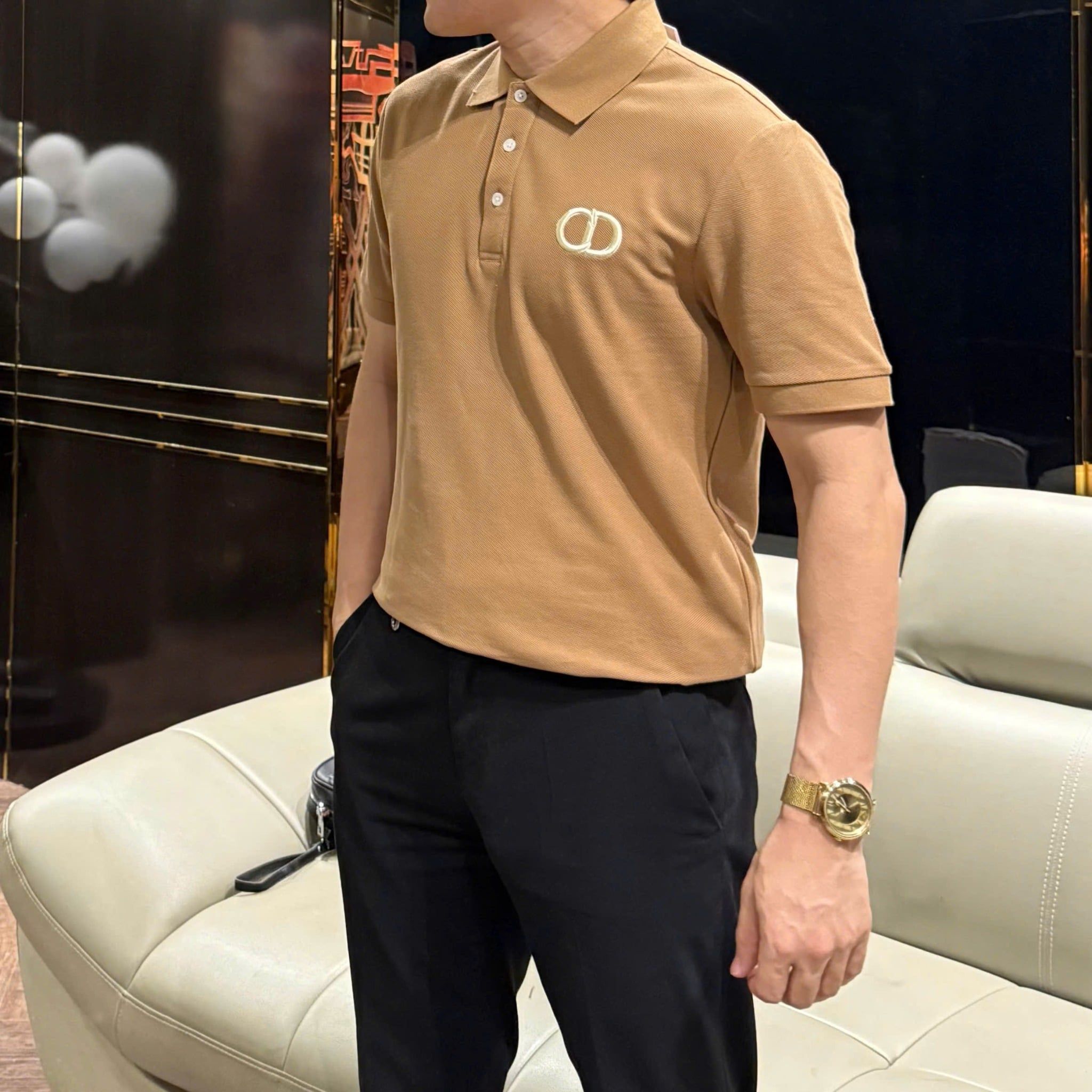  [ẢNH THẬT] Polo Ngắn Tay Nam Thêu Logo Ngực 25 