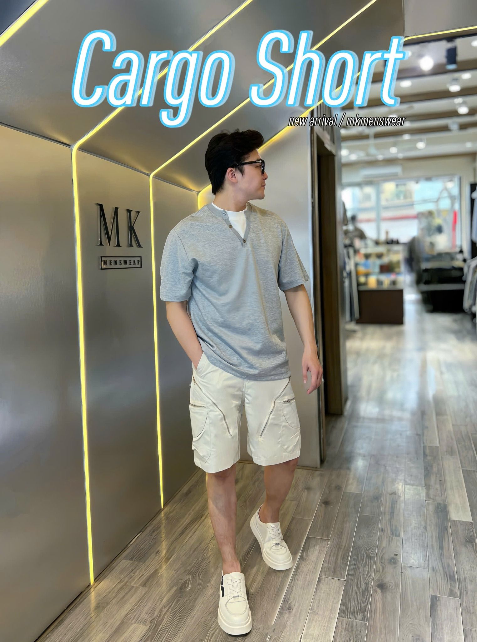  [ẢNH THẬT] Short Kaki Nam Phối Khoá 7018 