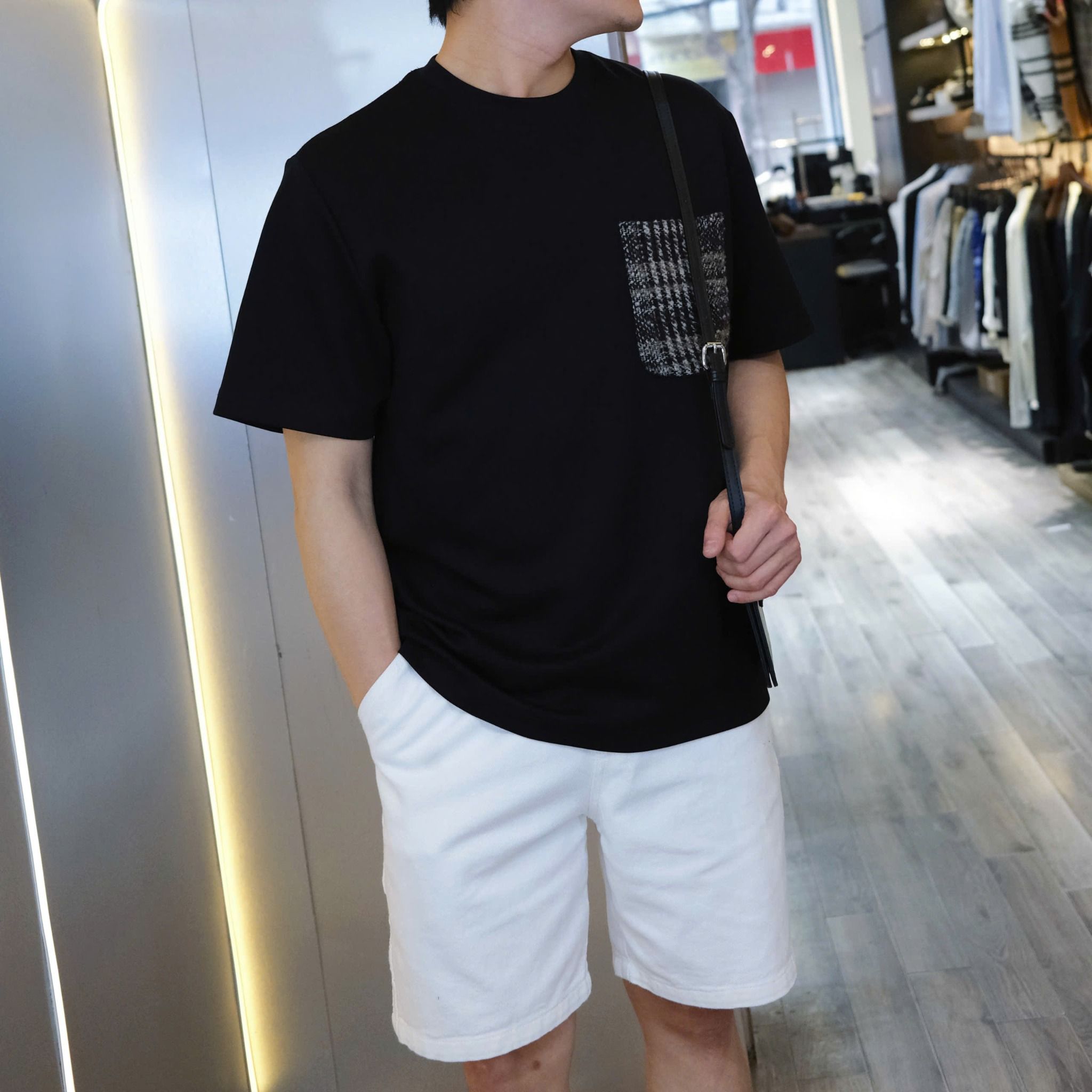  [ẢNH THẬT] Áo Phông Ngắn Tay Nam Túi Ngực Thổ Cẩm 7018 