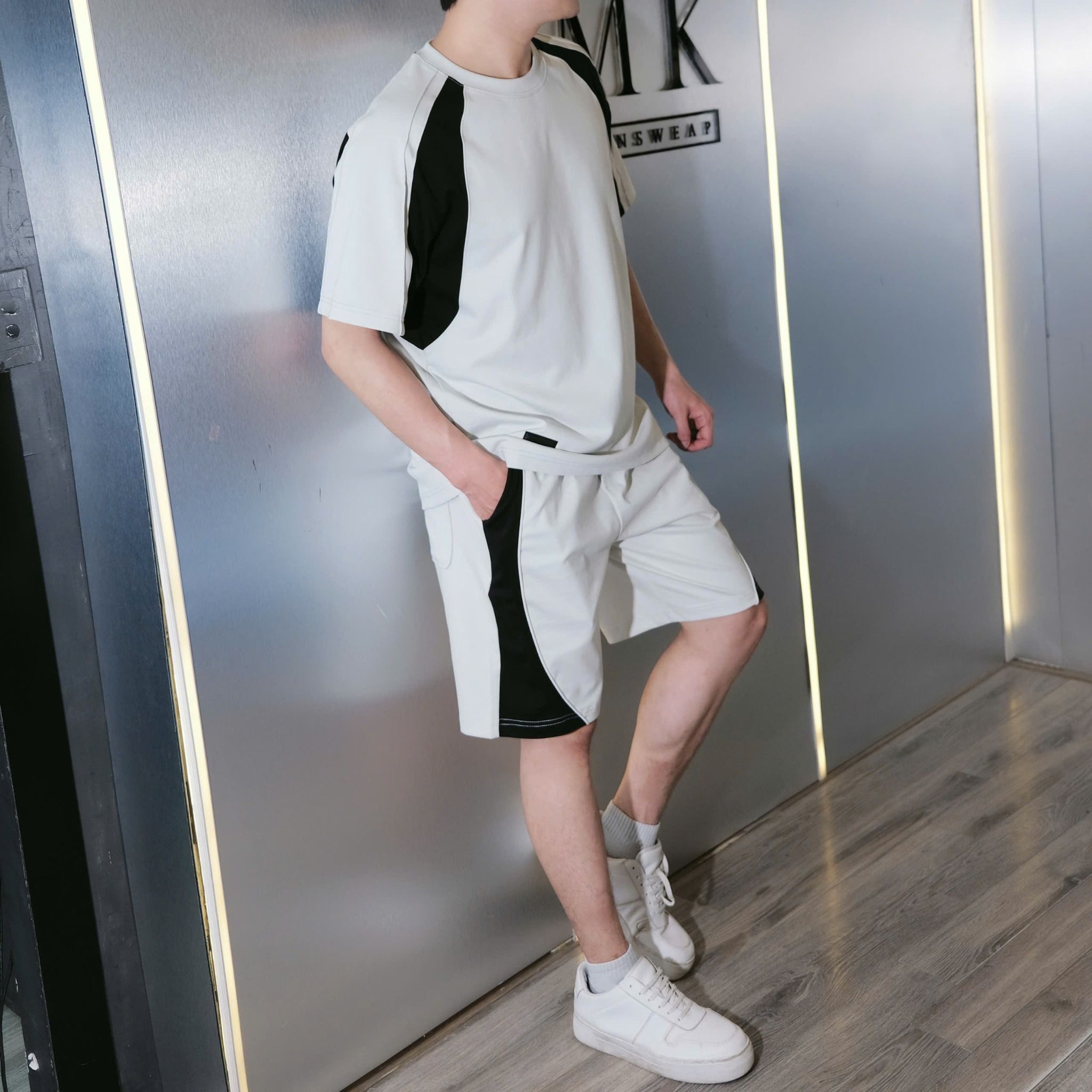  [ẢNH THẬT] Bộ Ngắn Tay Nam Phối Tay 2656 