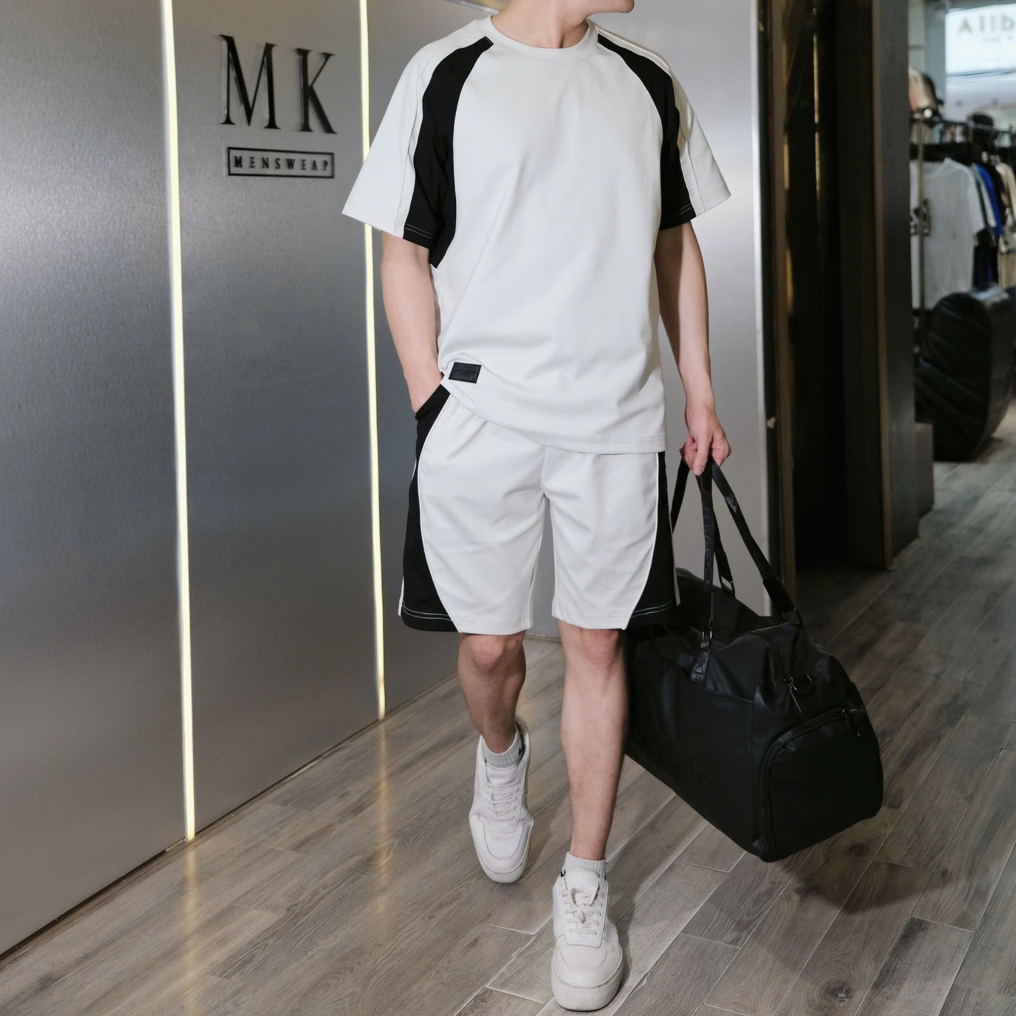  [ẢNH THẬT] Bộ Ngắn Tay Nam Phối Tay 2656 