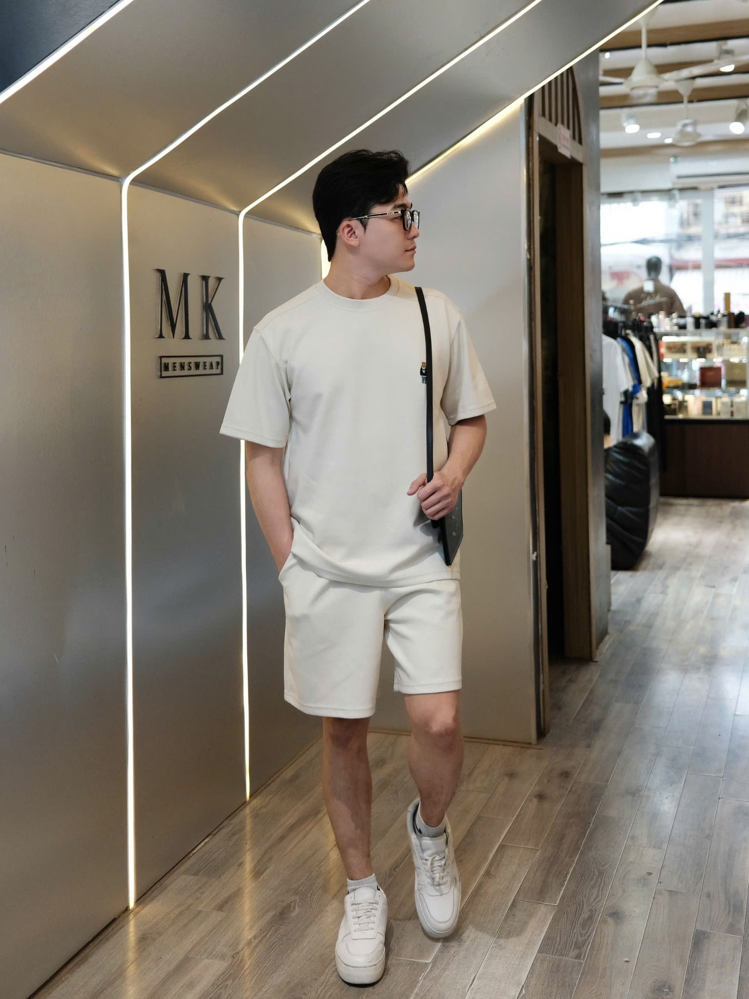  [ẢNH THẬT] Bộ Ngắn Tay Nam Logo Gấu 3303 