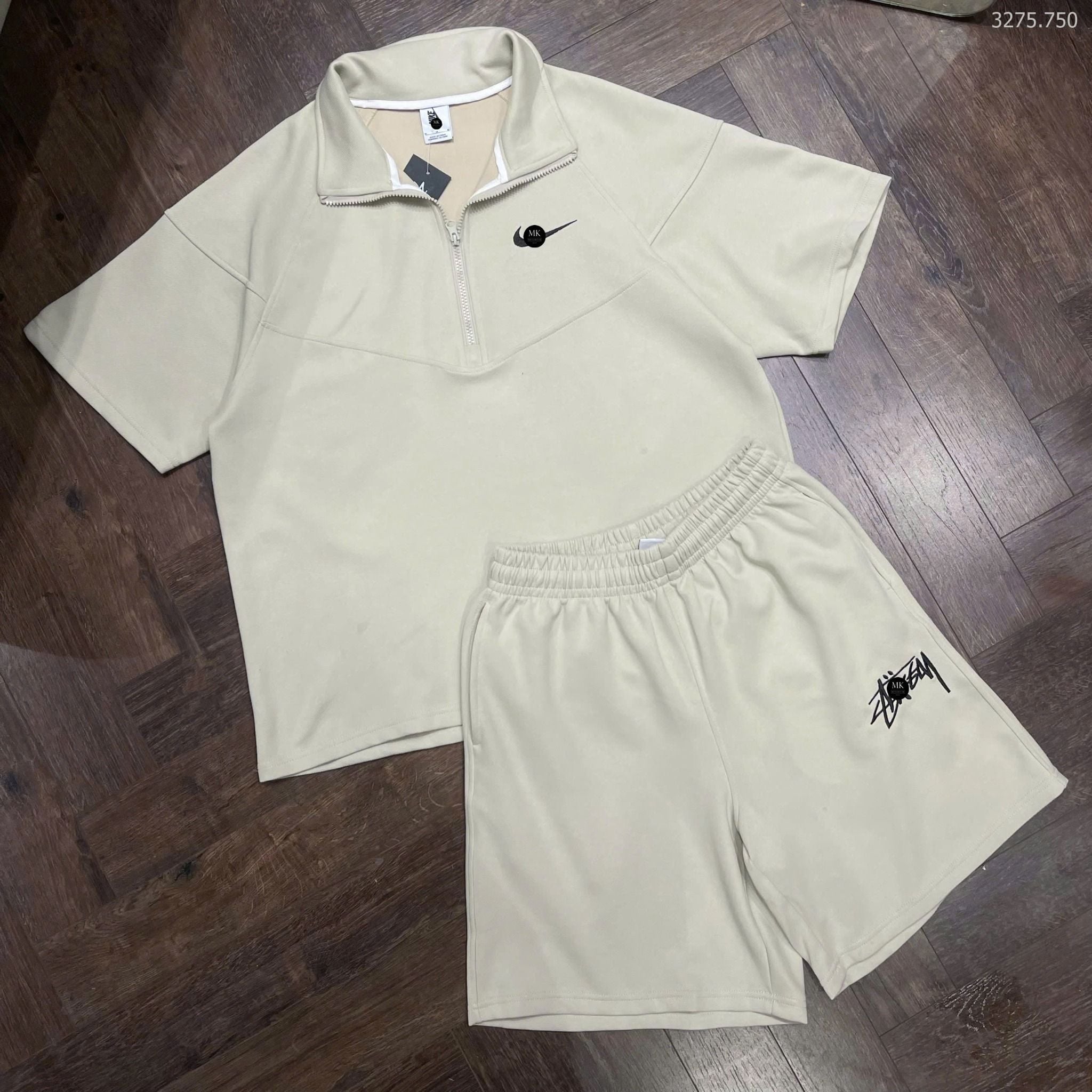  [ẢNH THẬT] Bộ Ngắn Tay Nam Logo Ngực 3275 