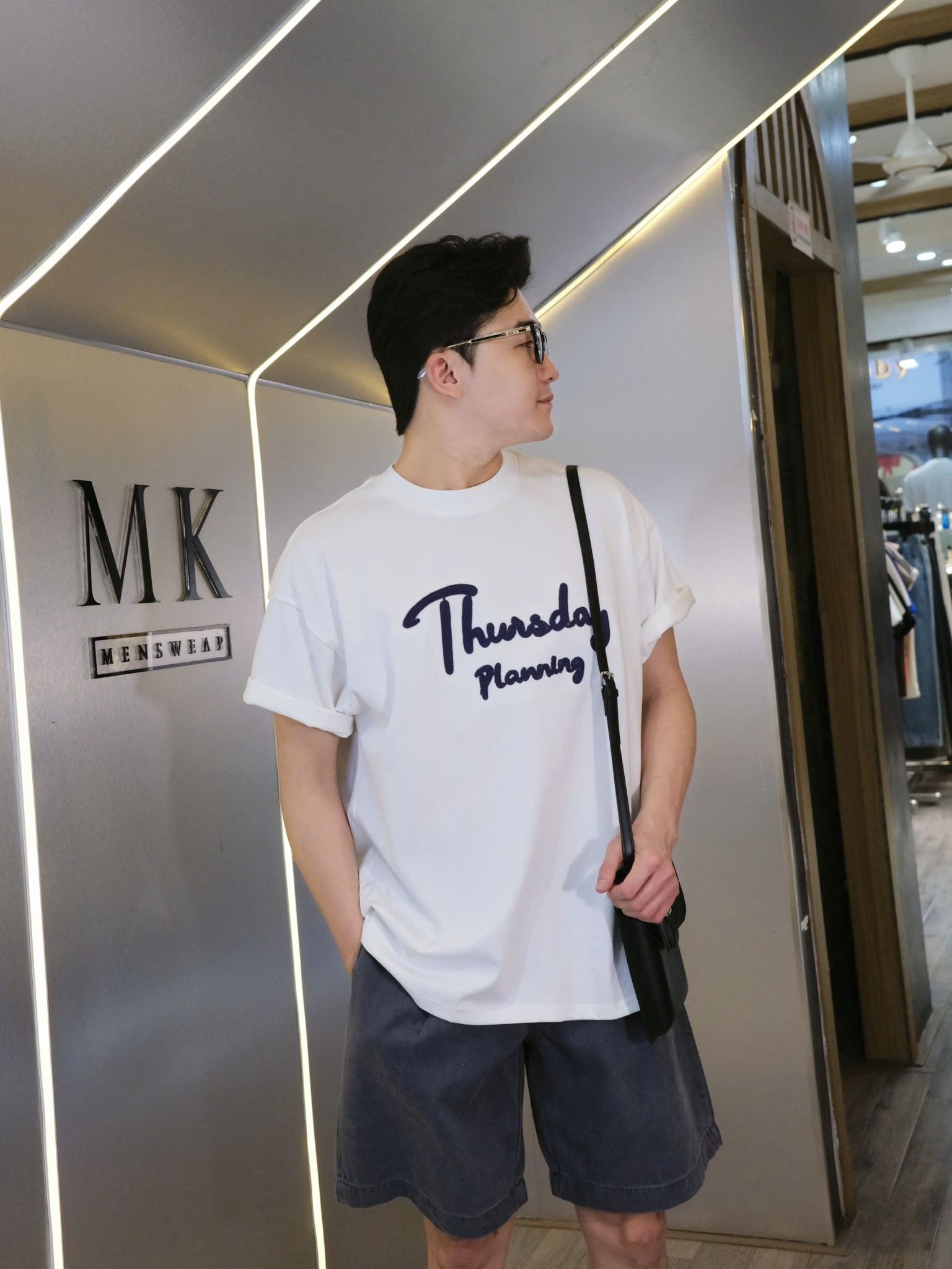  [ẢNH THẬT] Áo Phông Ngắn Tay Nam Thêu Chữ 3321 