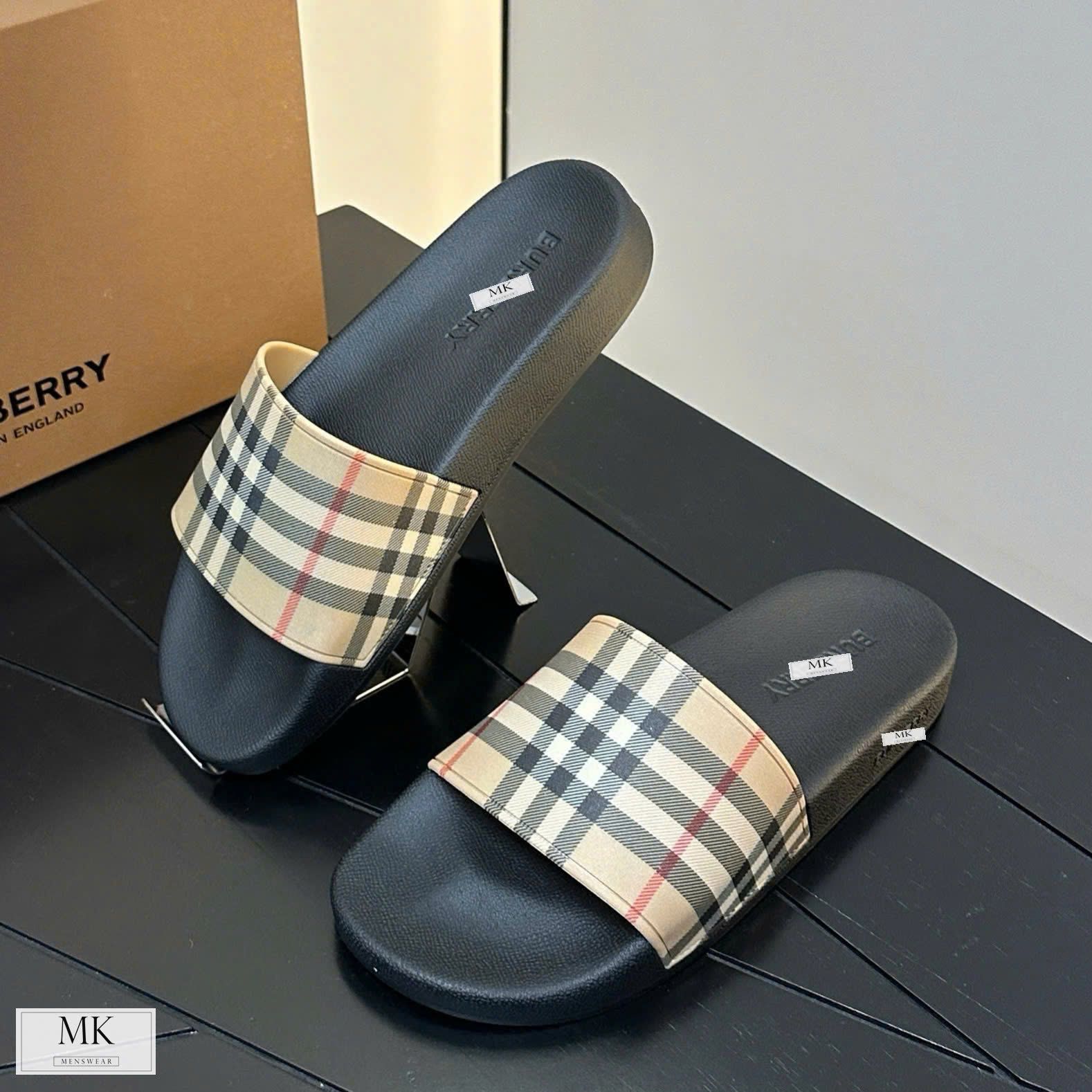  [ẢNH THẬT] Dép Nam Hàng Siêu Cấp Kẻ Caro 25 