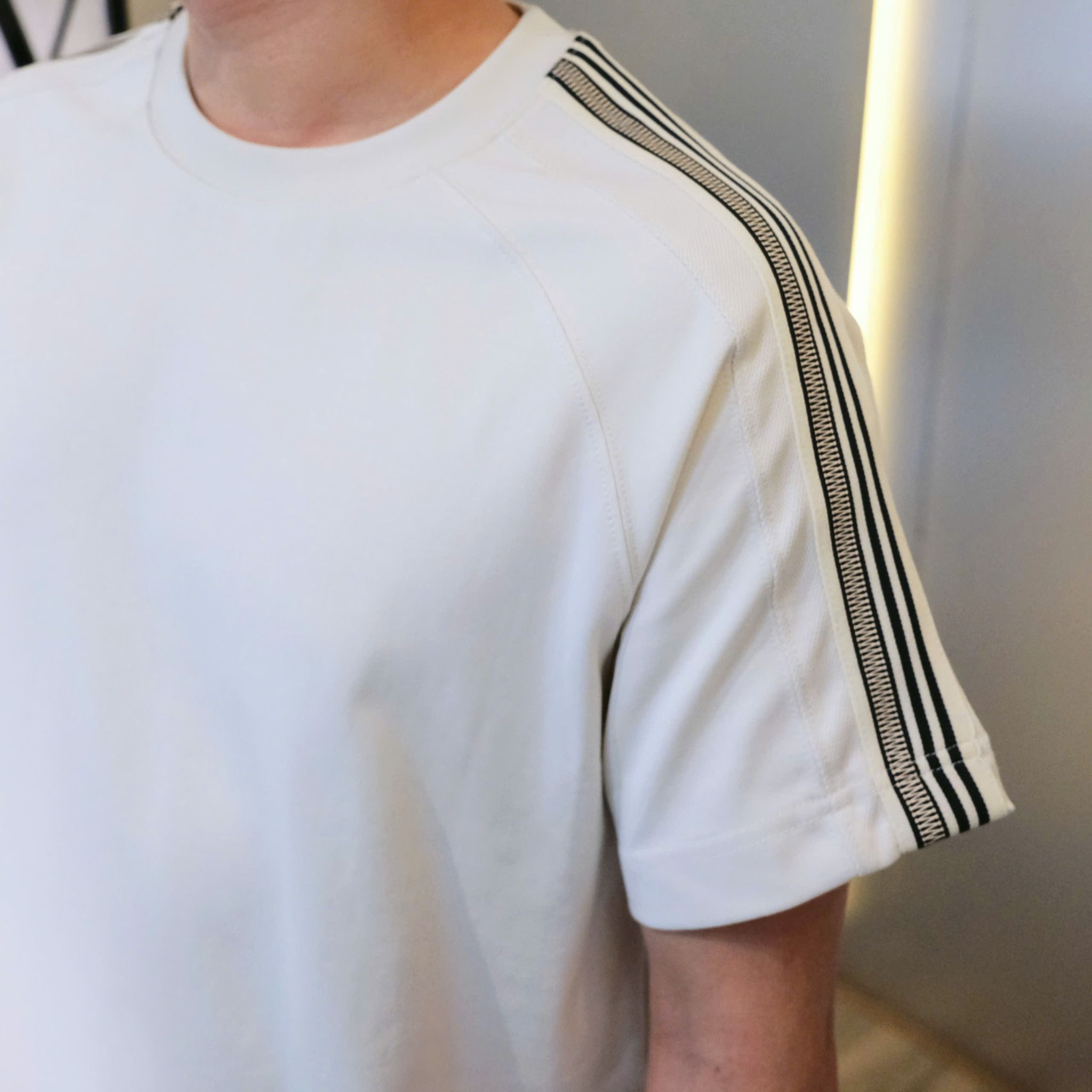  [ẢNH THẬT] Bộ Ngắn Tay Nam Phối Sọc Vai 2678 