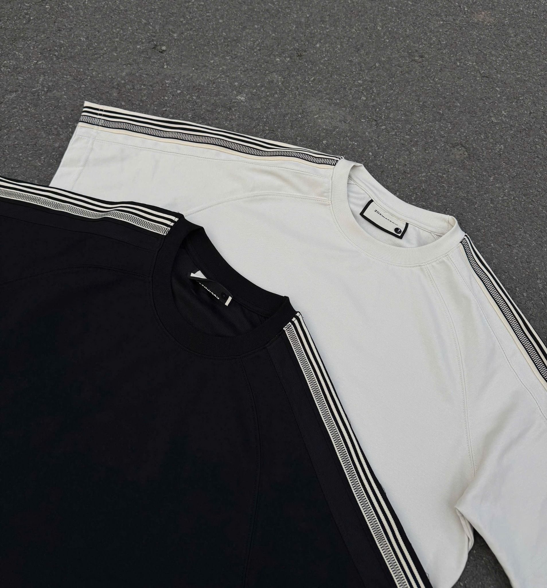  [ẢNH THẬT] Bộ Ngắn Tay Nam Phối Sọc Vai 2678 