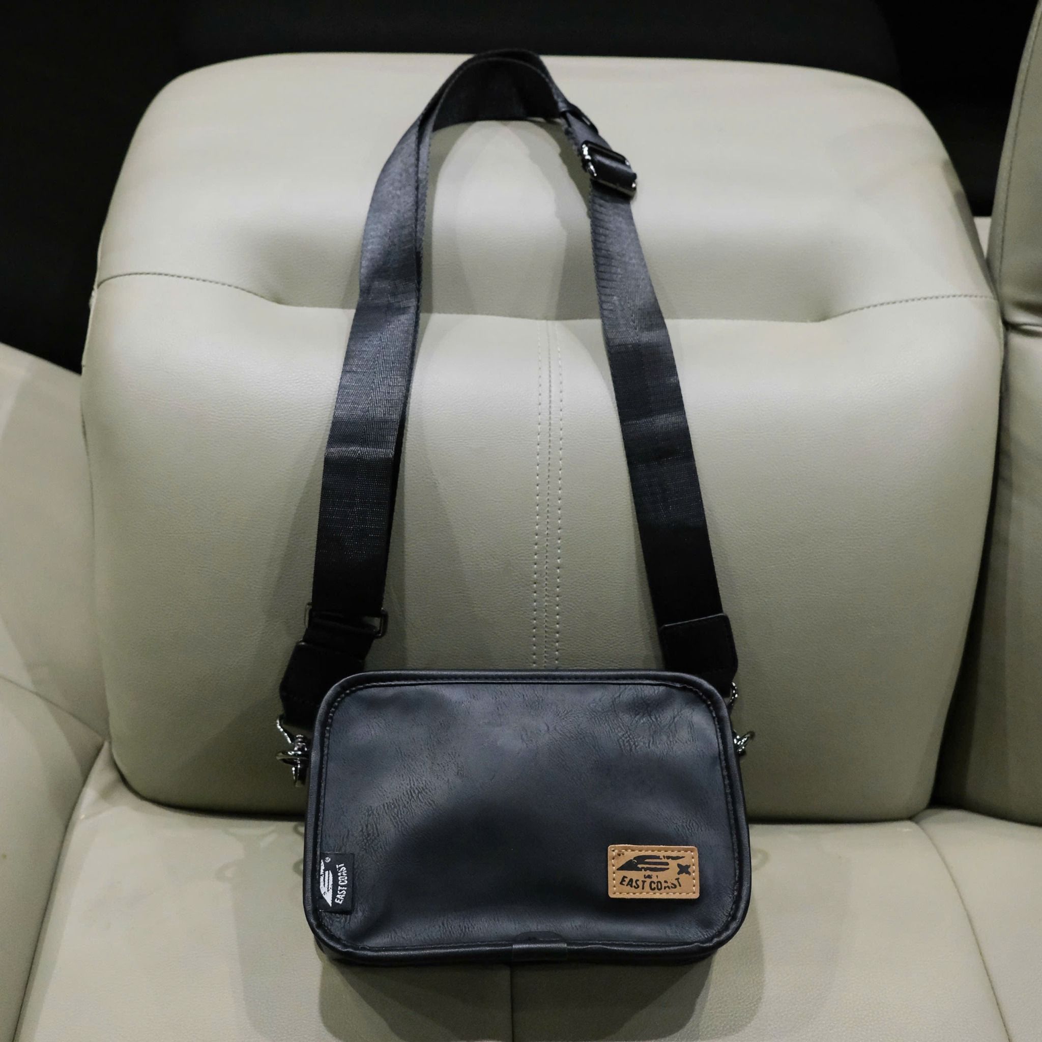  [ẢNH THẬT] Túi Đeo Chéo Nam Da Bò Trơn 843 