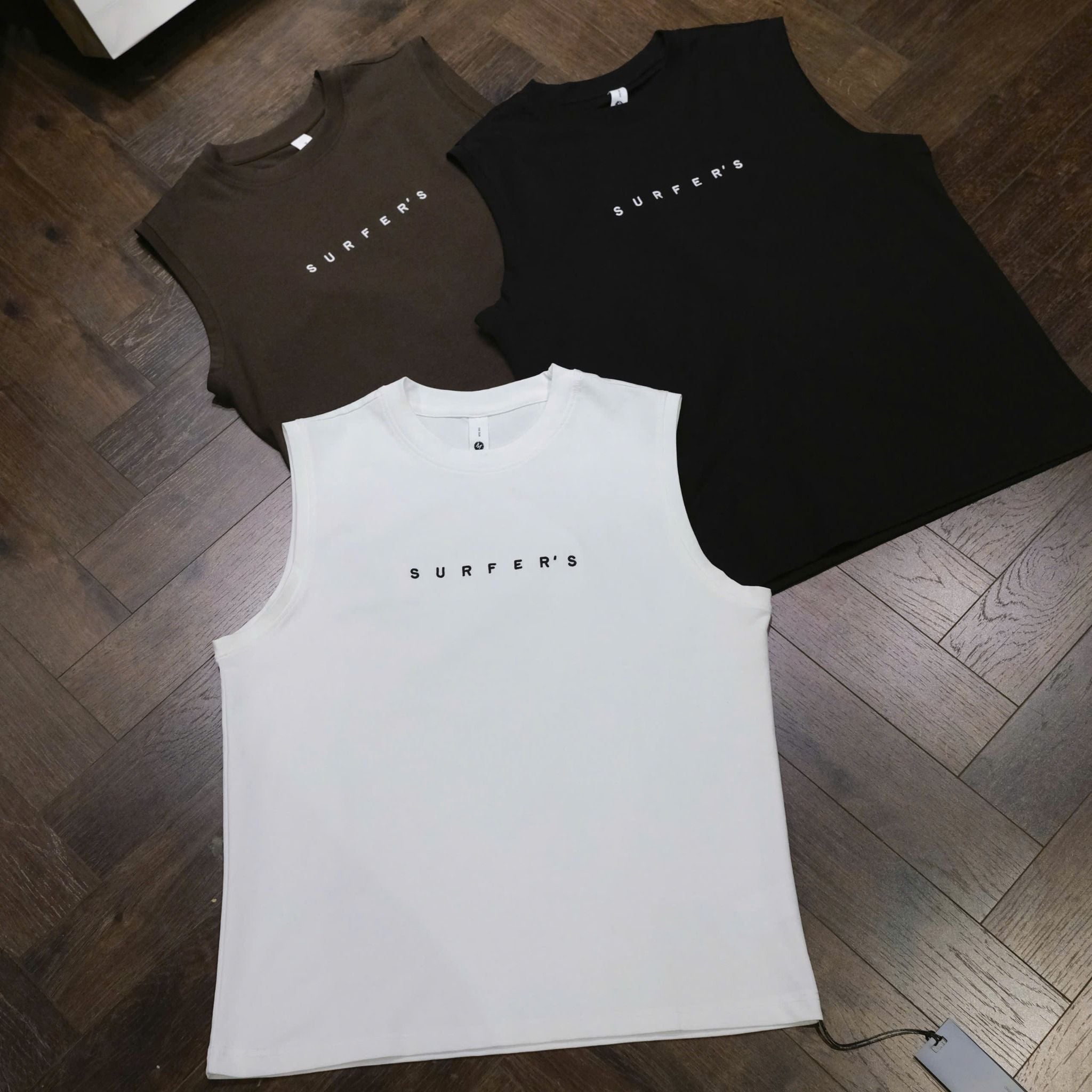  [ẢNH THẬT] Áo Tank Top Nam Nữ Thêu Chữ Surfers 25 