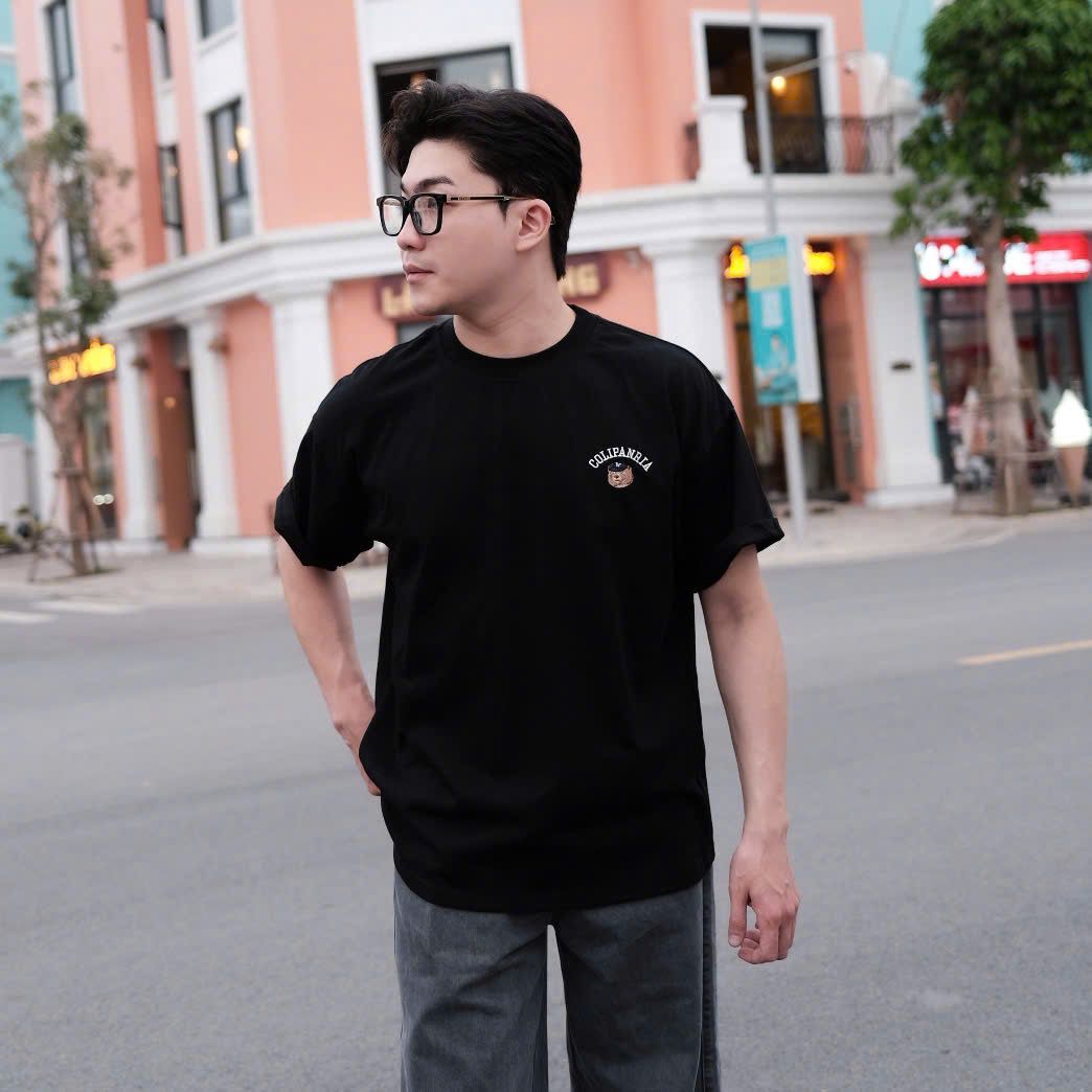  [ẢNH THẬT] Áo Phông Ngắn Tay Nam Logo Gấu 3311 