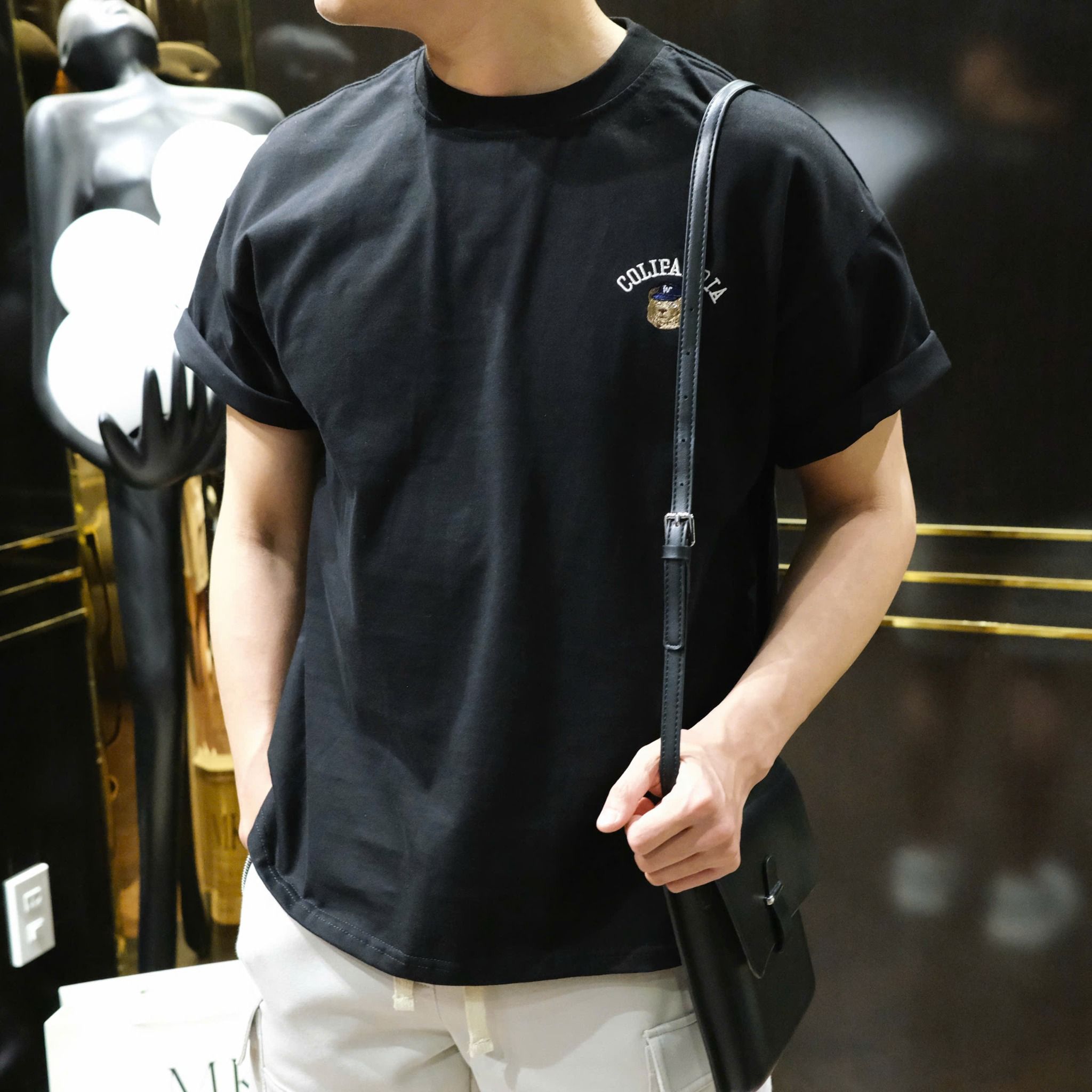  [ẢNH THẬT] Áo Phông Ngắn Tay Nam Logo Gấu 3311 