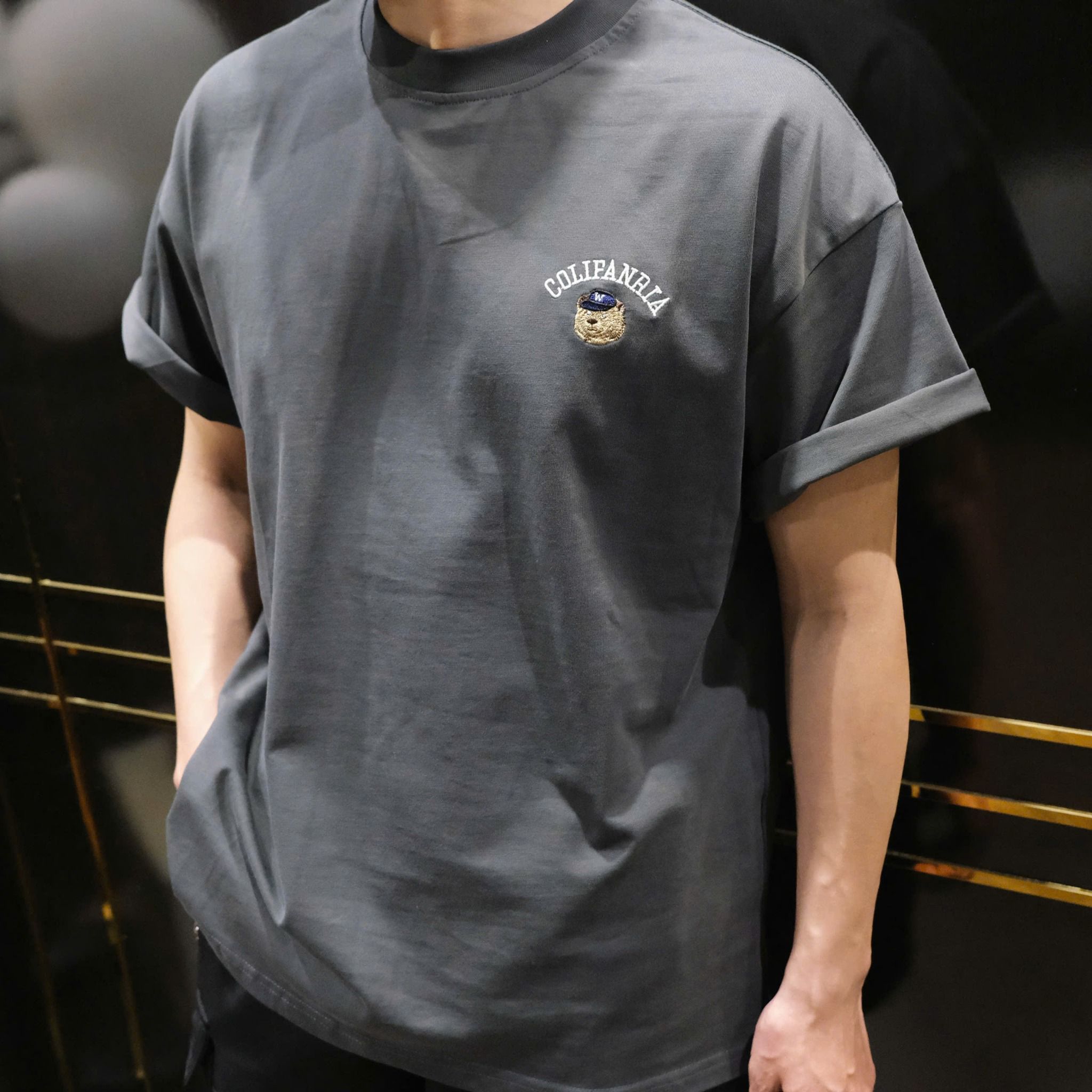  [ẢNH THẬT] Áo Phông Ngắn Tay Nam Logo Gấu 3311 