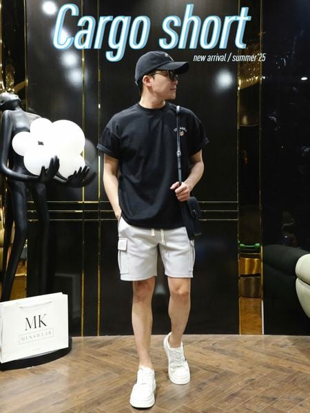  [ẢNH THẬT] Short Nỉ Trơn KAF Túi Hộp Cạp Chun 25 