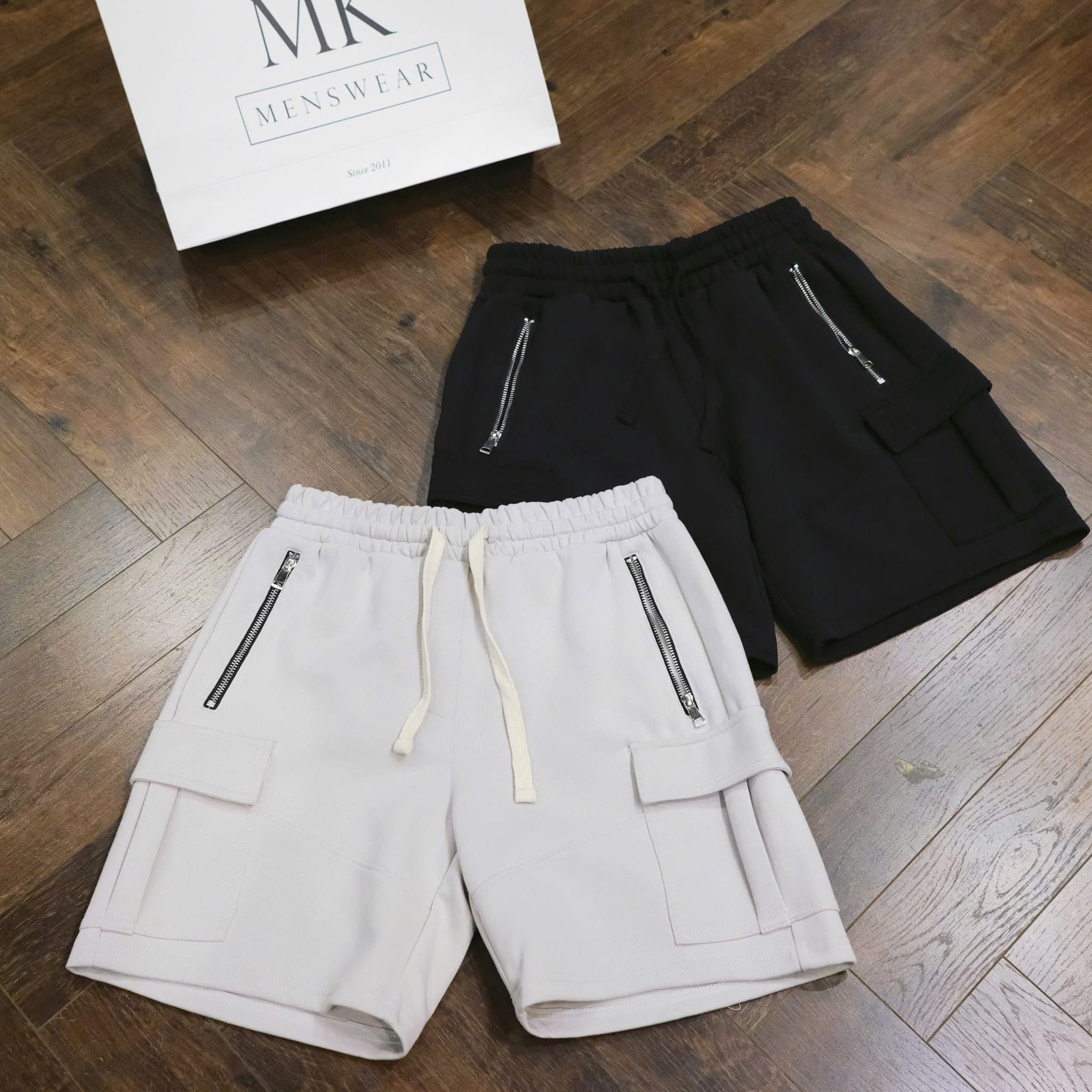  [ẢNH THẬT] Short Nỉ Trơn KAF Túi Hộp Cạp Chun 25 