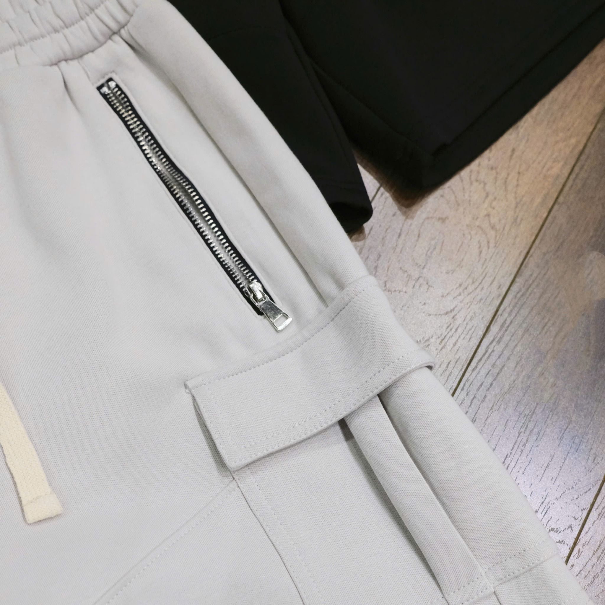  [ẢNH THẬT] Short Nỉ Trơn KAF Túi Hộp Cạp Chun 25 